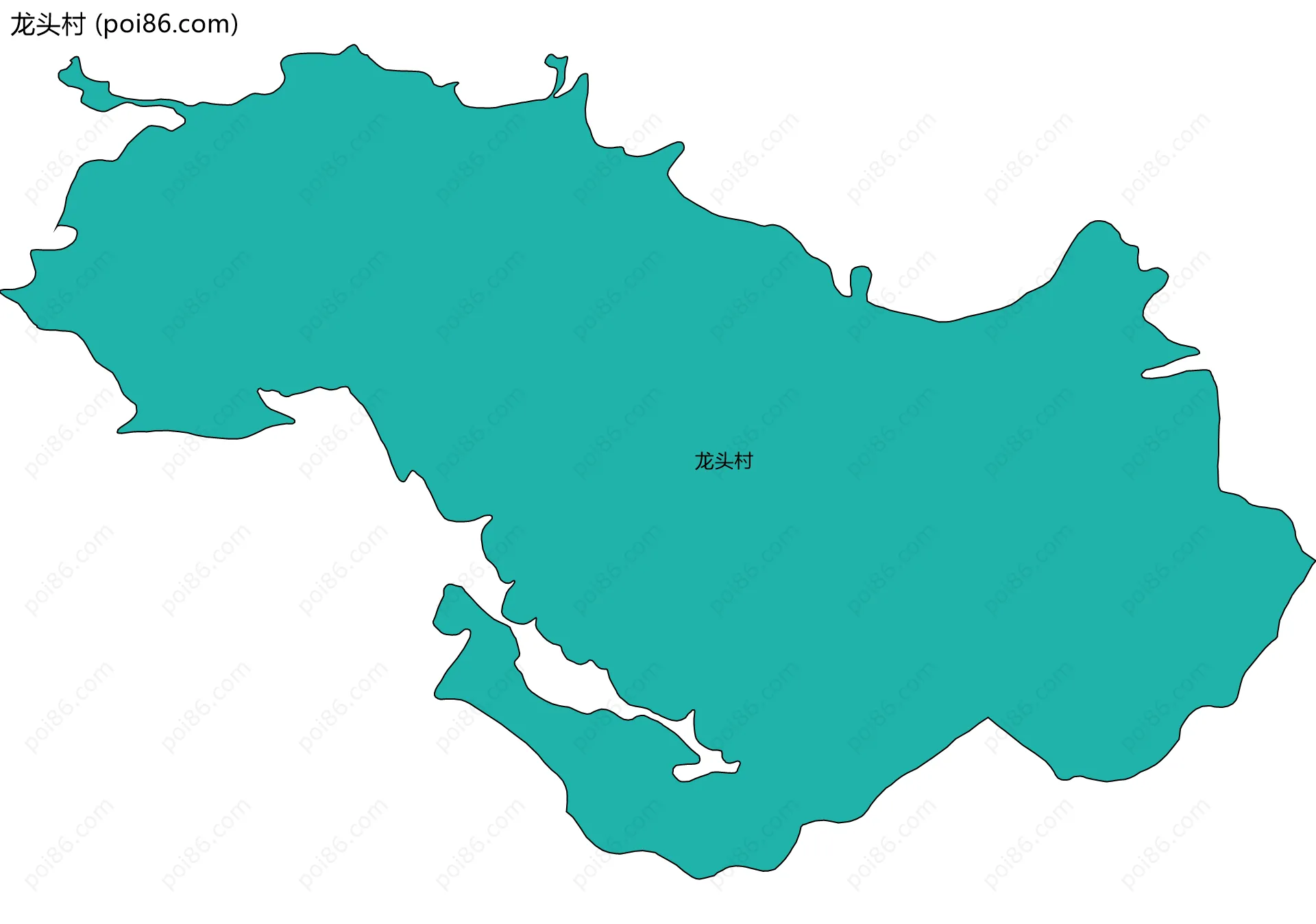 龙头村边界地图