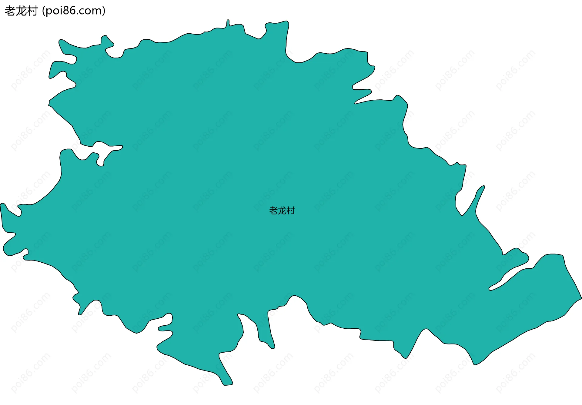 老龙村边界地图