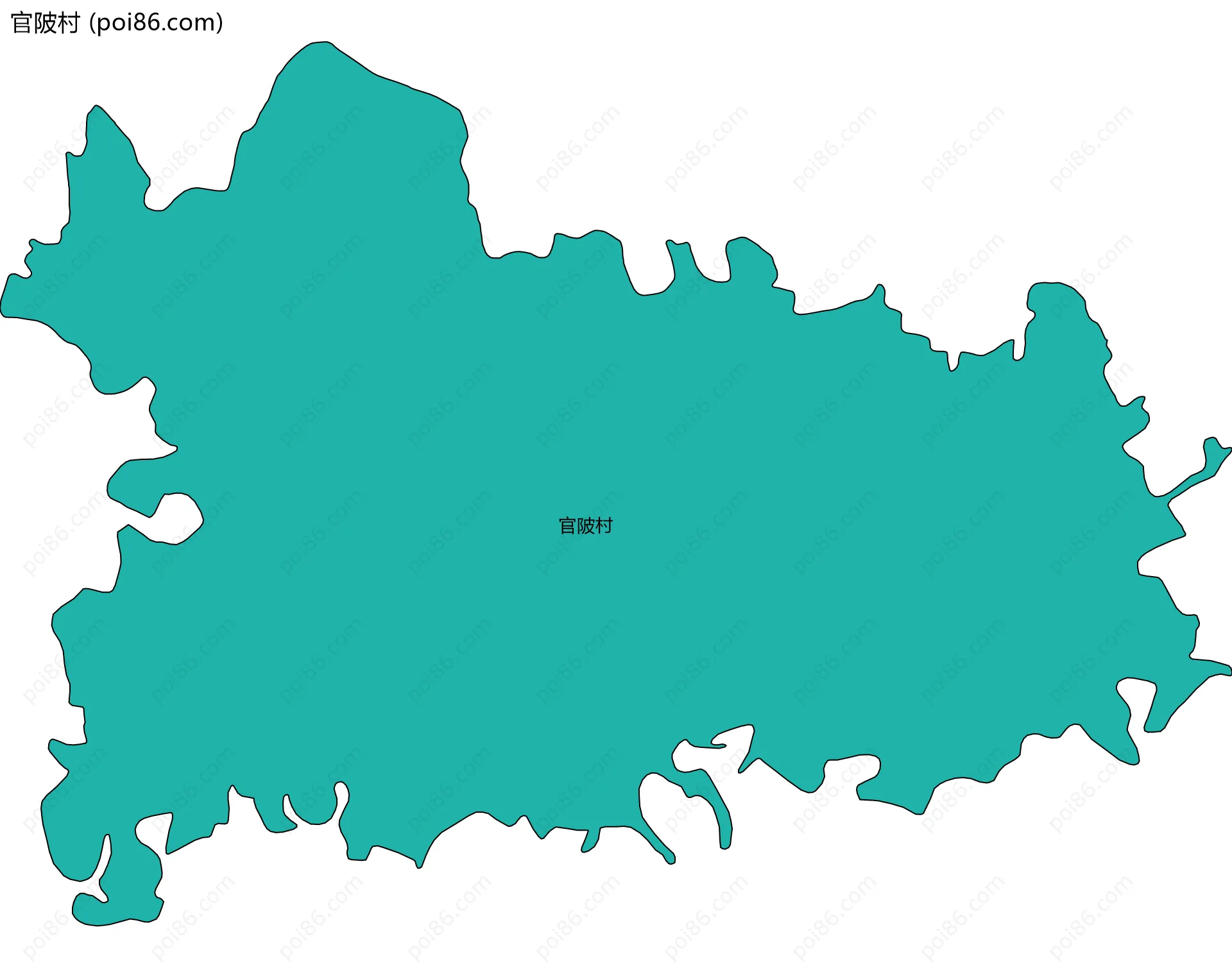 官陂村边界地图