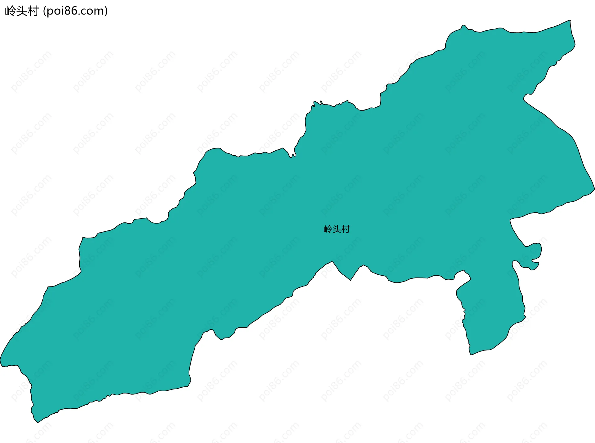 岭头村边界地图