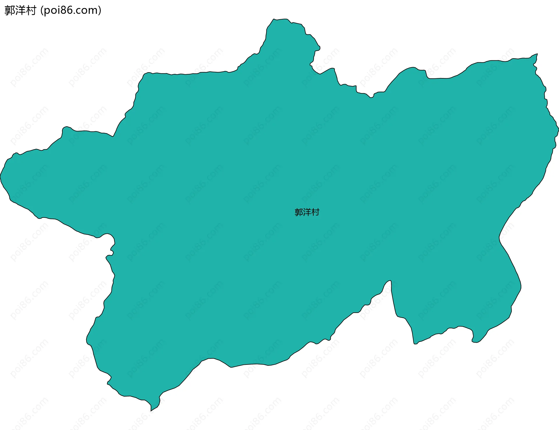 郭洋村边界地图