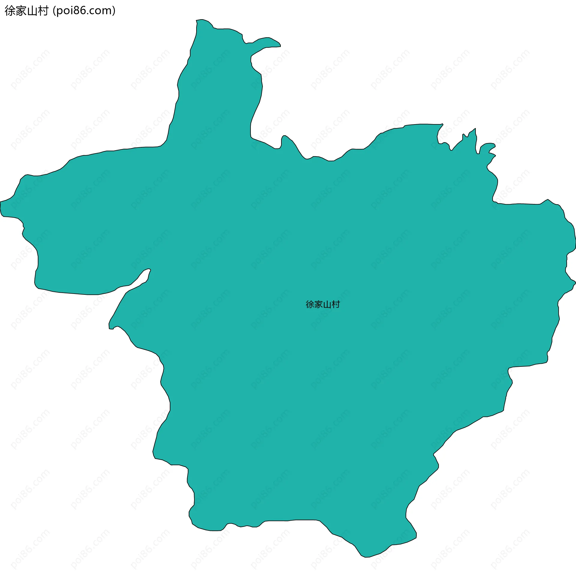 徐家山村边界地图