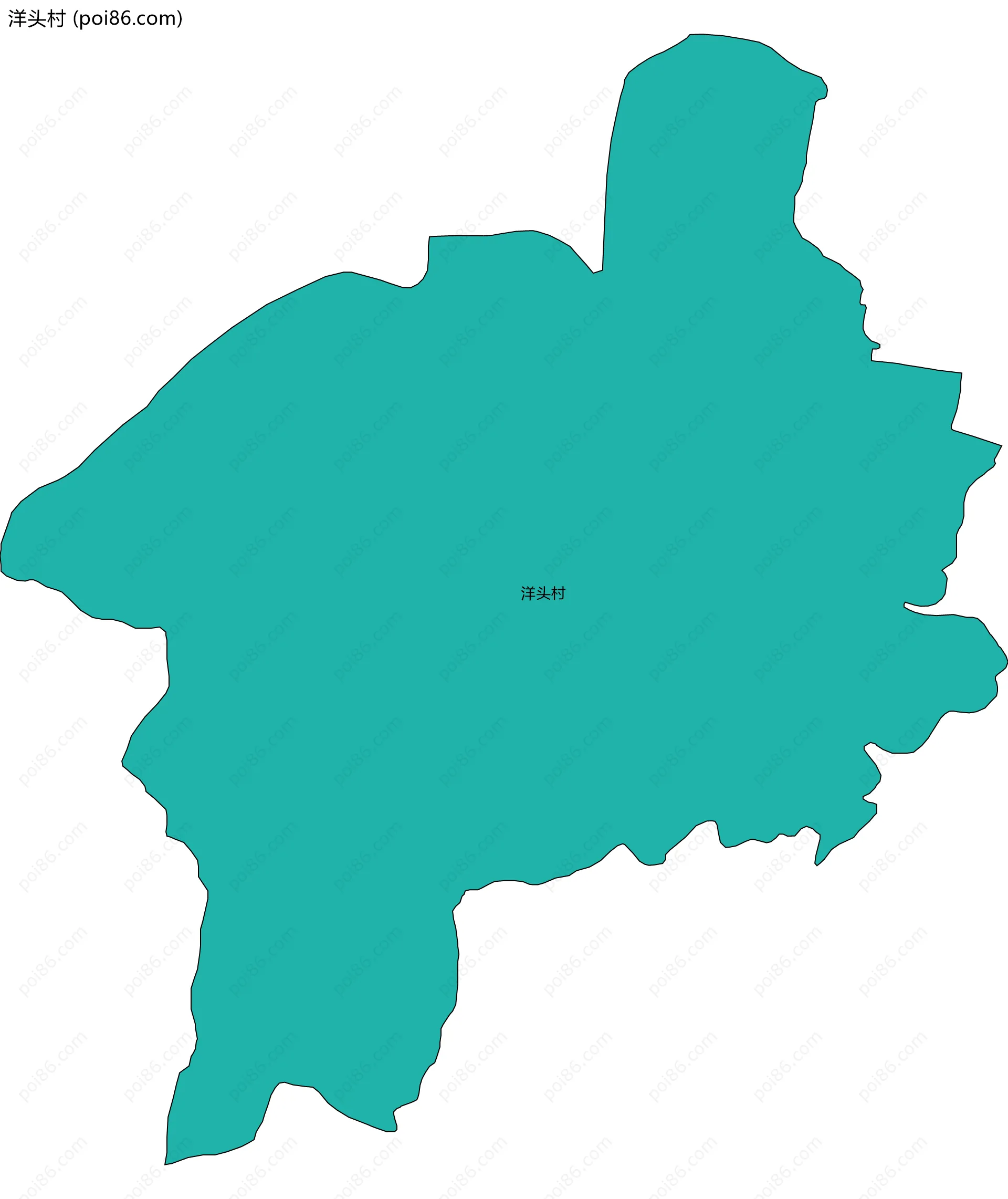 洋头村边界地图