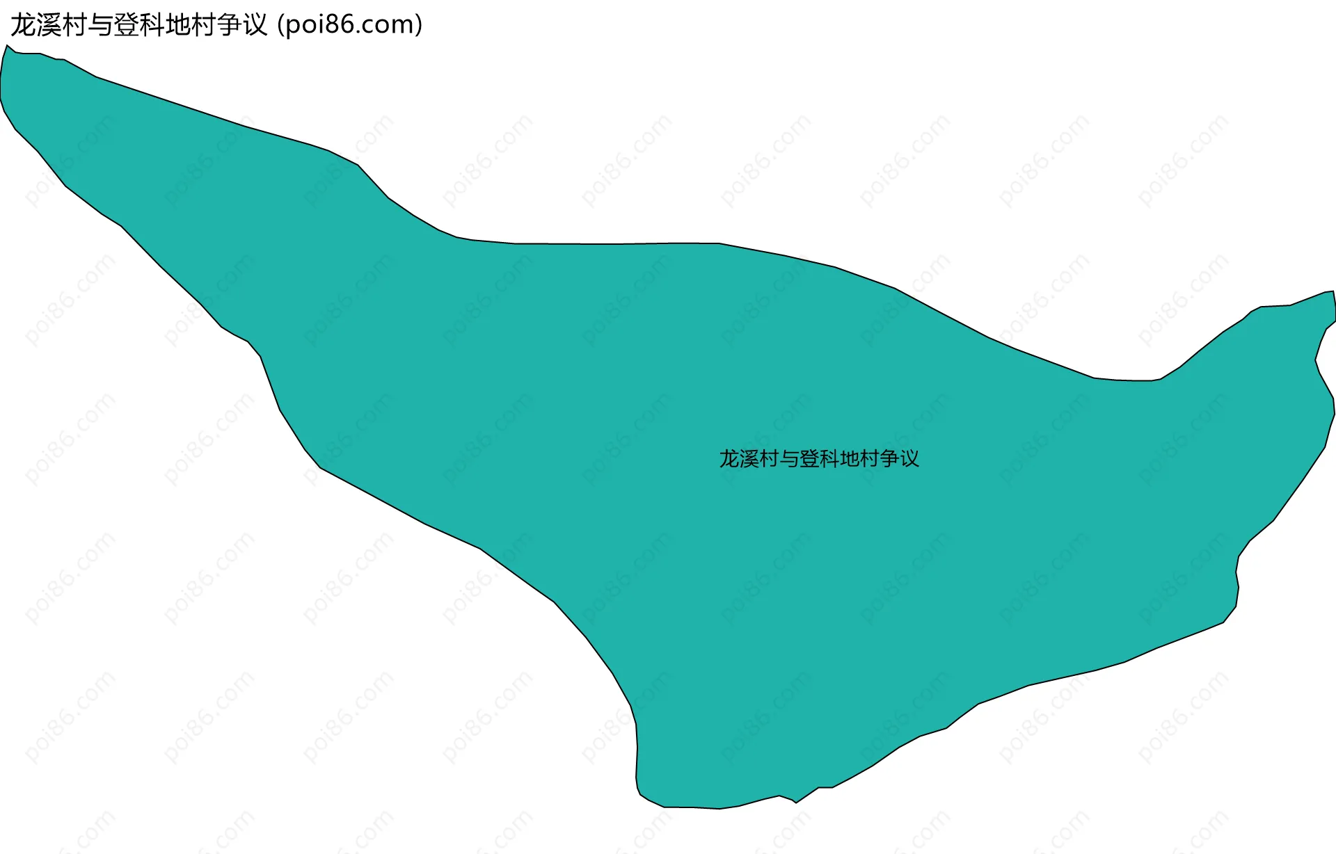 龙溪村与登科地村争议边界地图