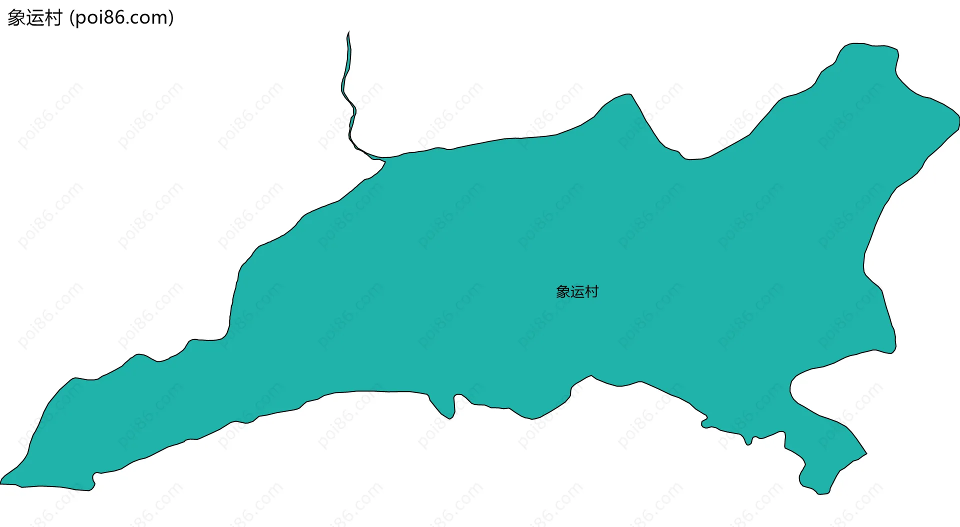 象运村边界地图