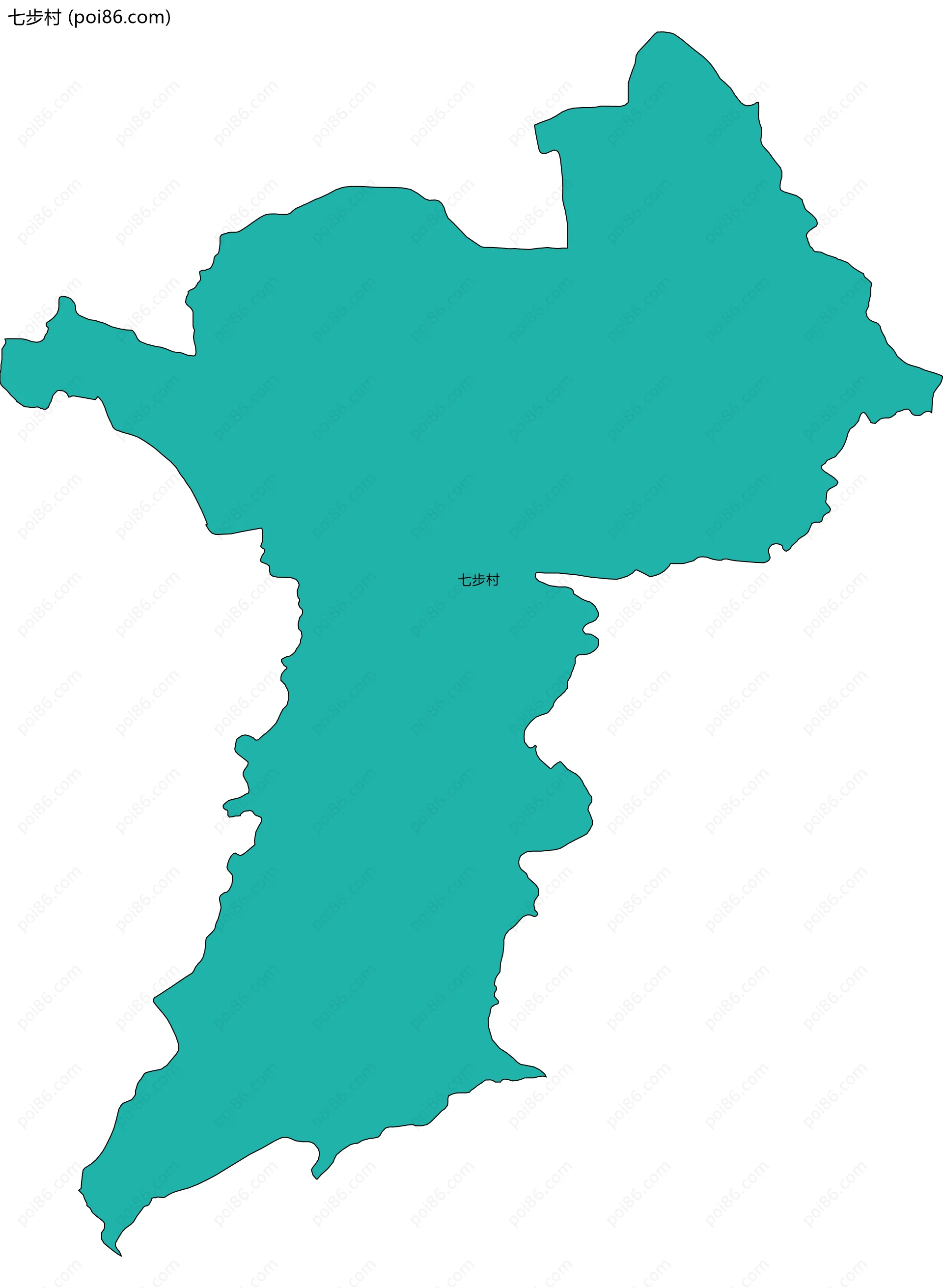 七步村边界地图