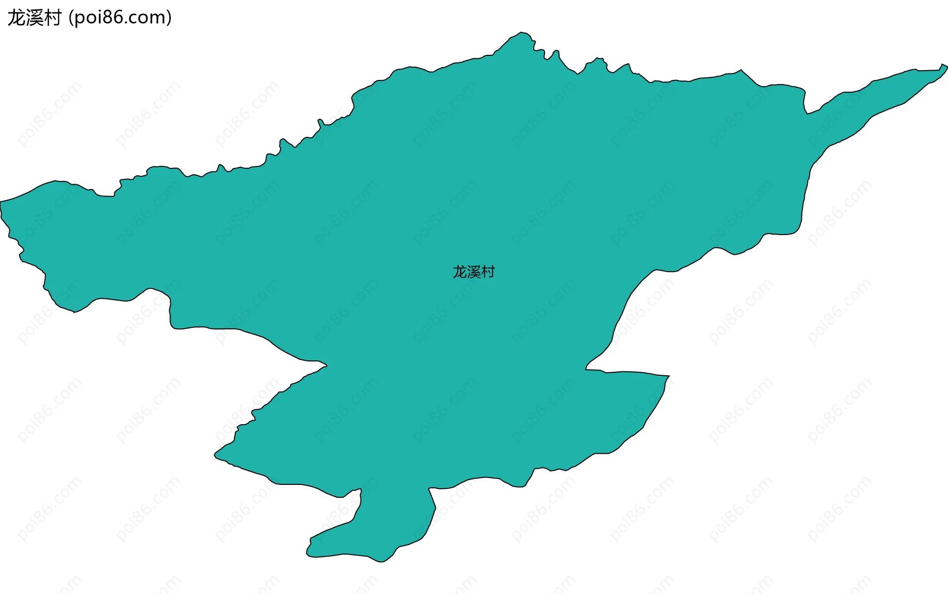 龙溪村边界地图