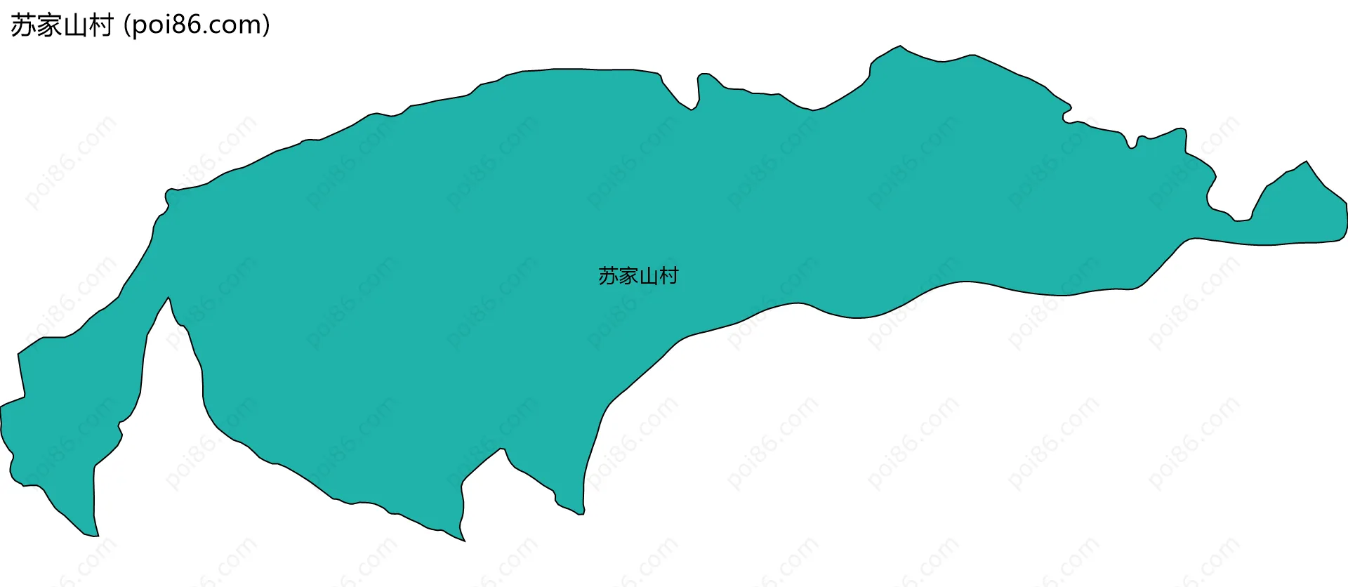 苏家山村边界地图