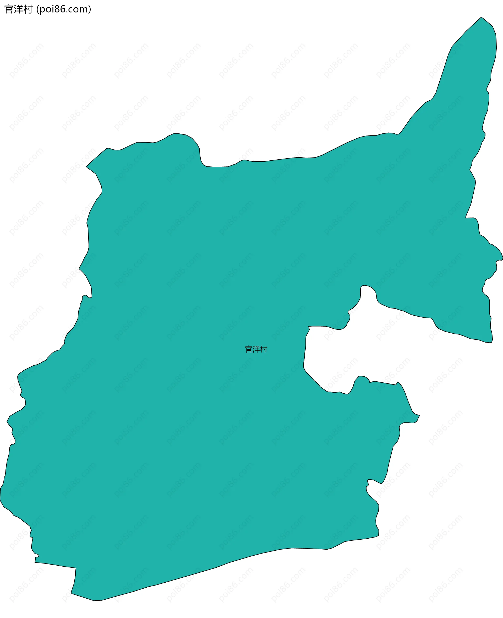 官洋村边界地图