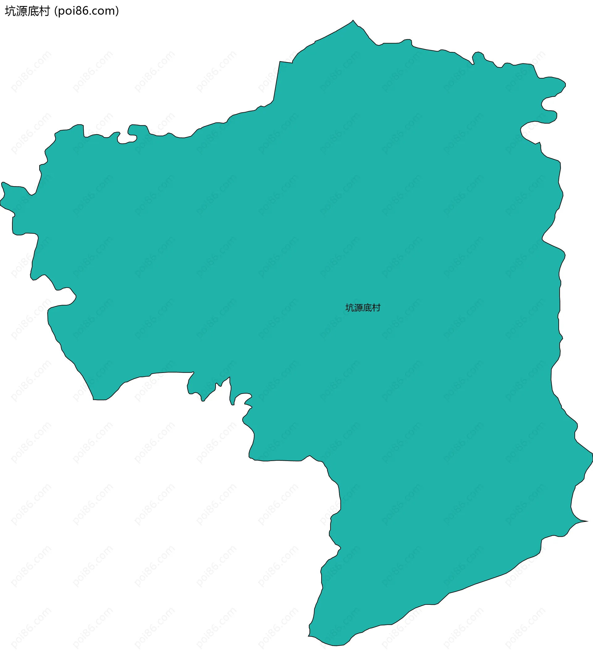 坑源底村边界地图