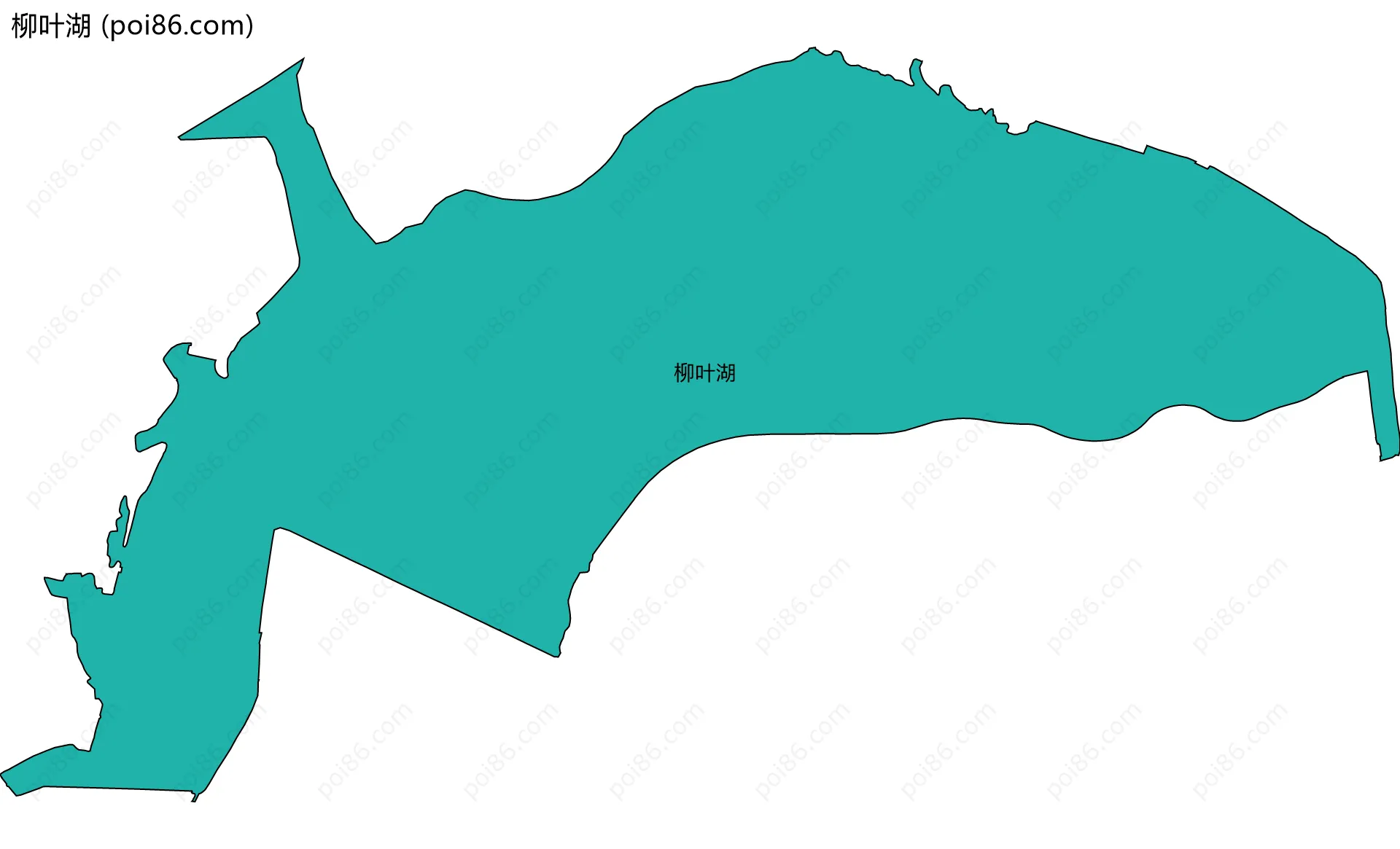 柳叶湖边界地图
