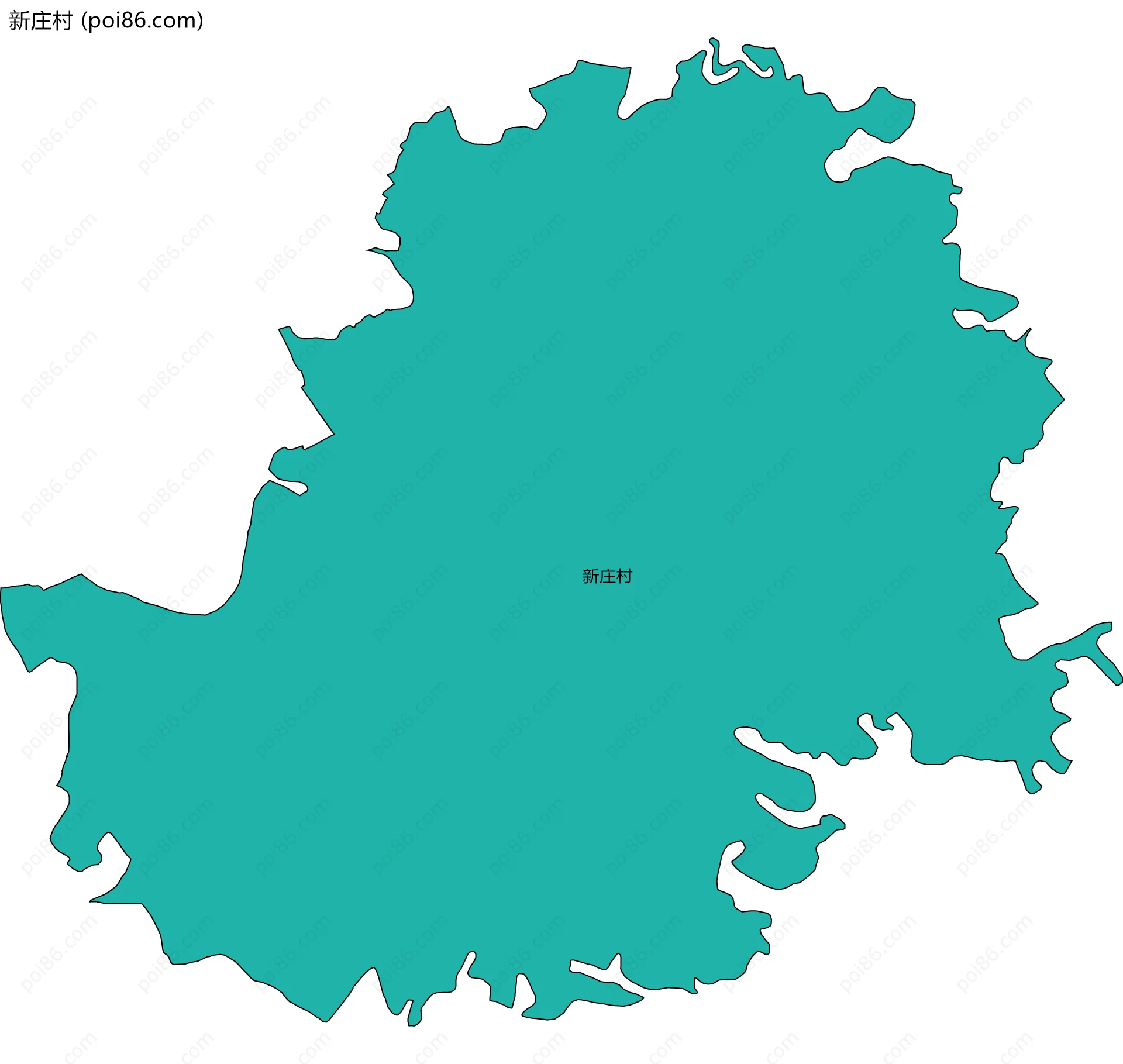 新庄村边界地图