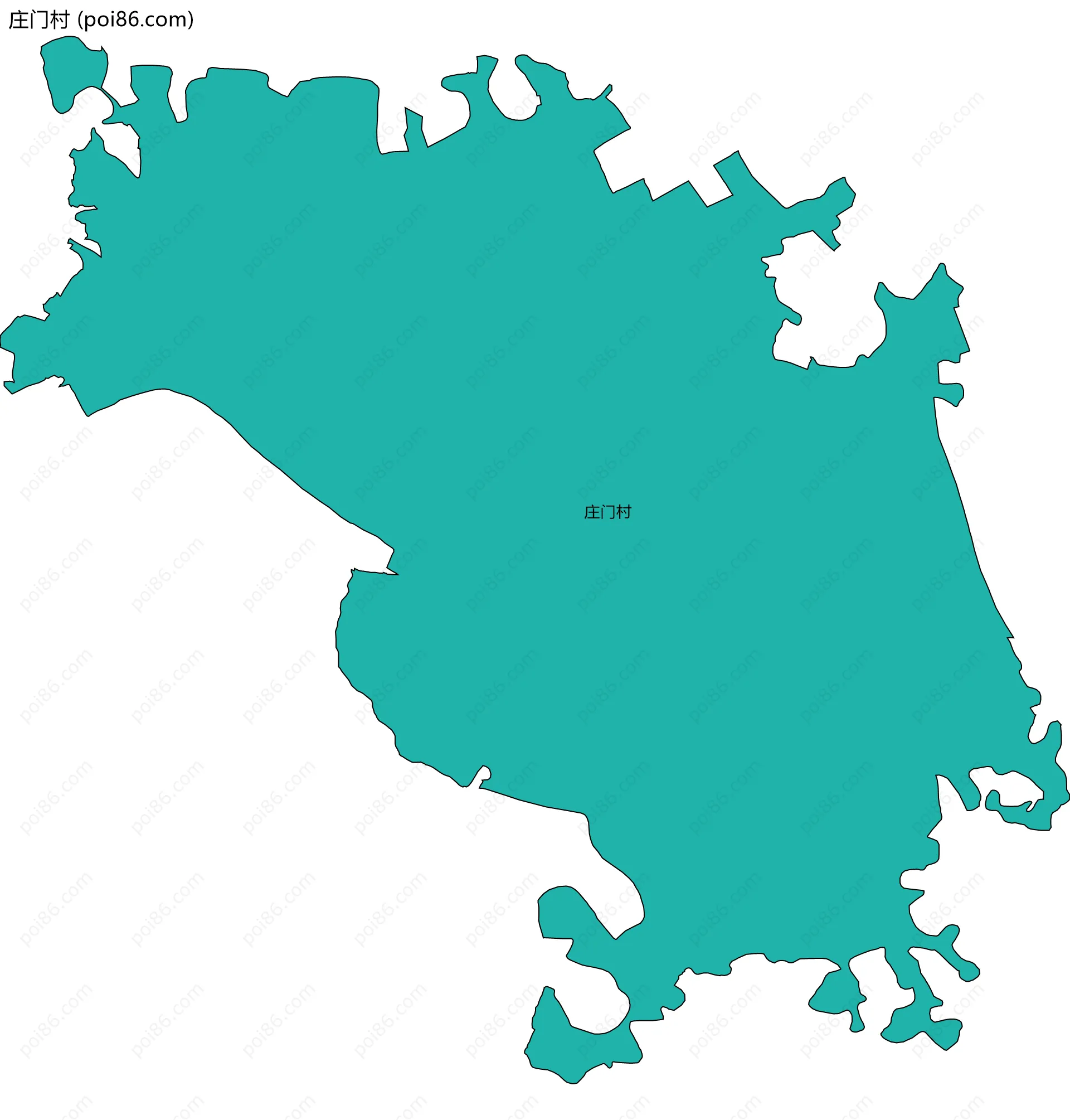 庄门村边界地图