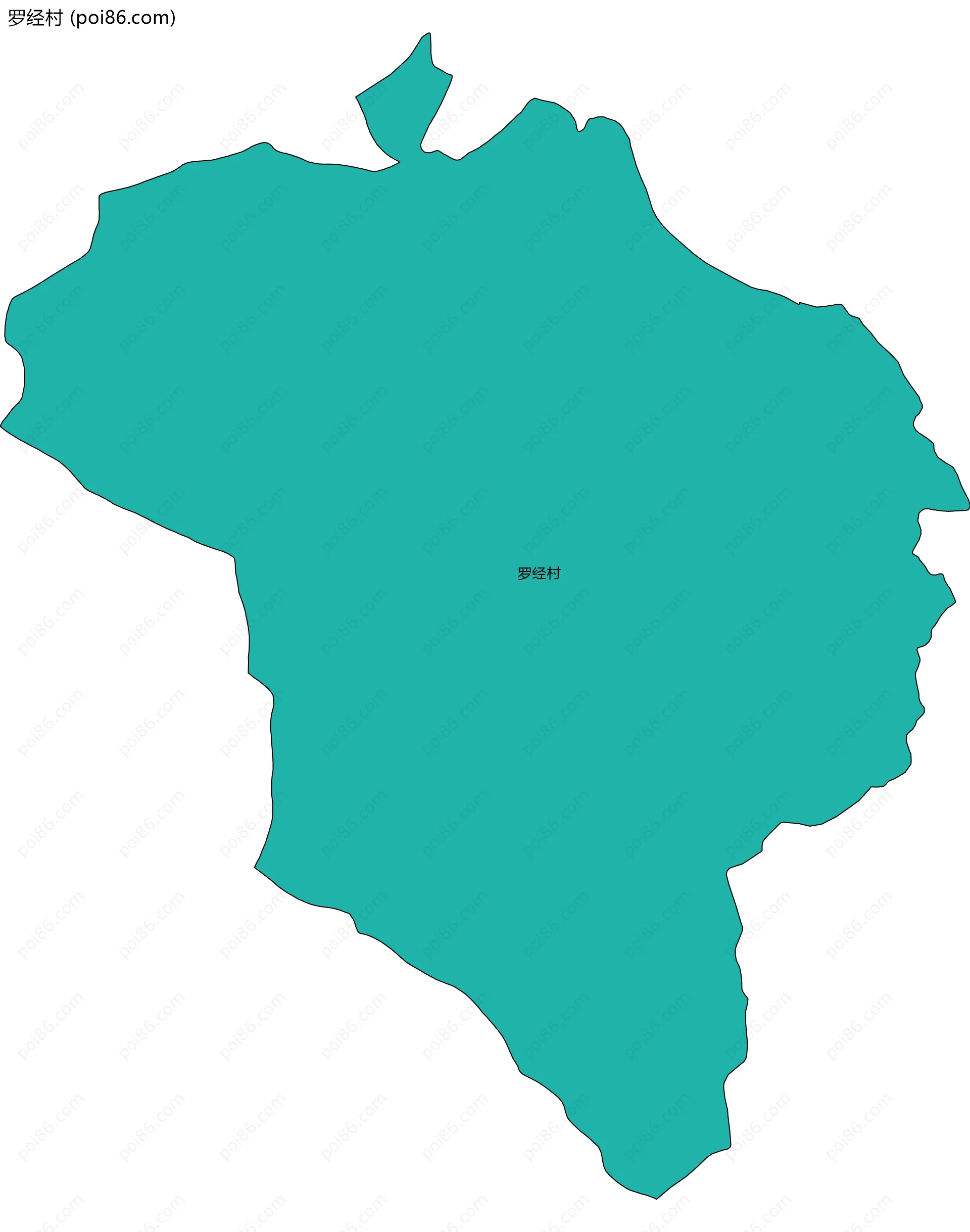 罗经村边界地图