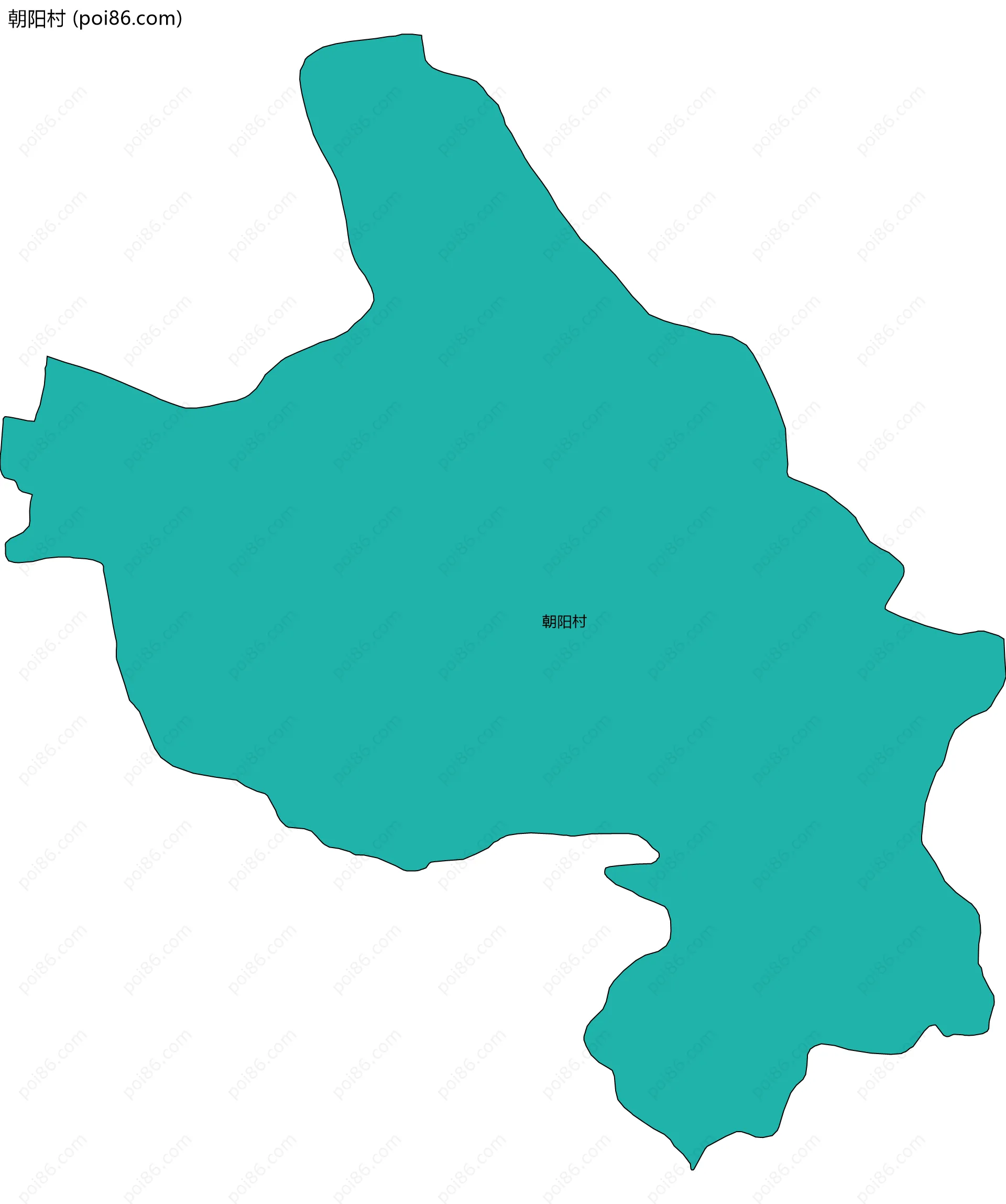 朝阳村边界地图