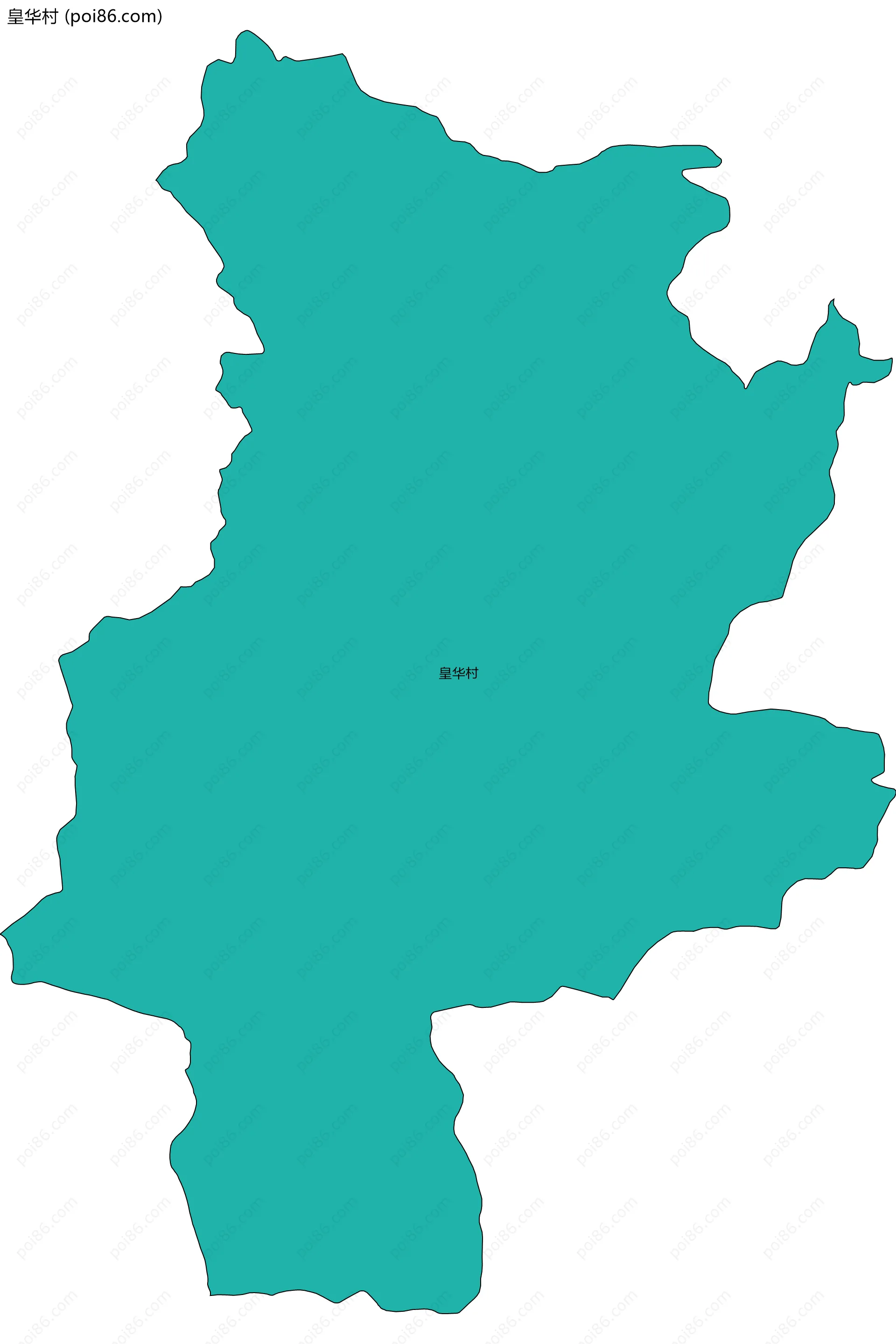 皇华村边界地图