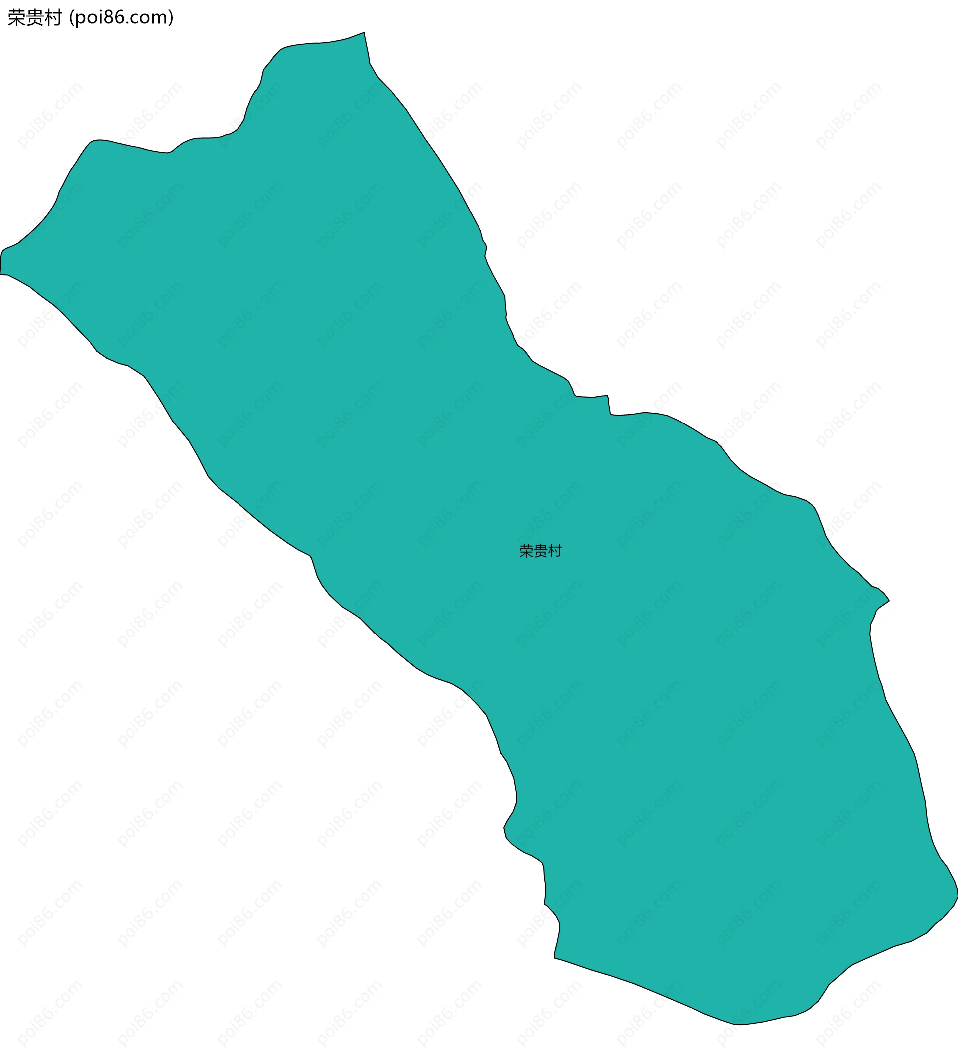 荣贵村边界地图
