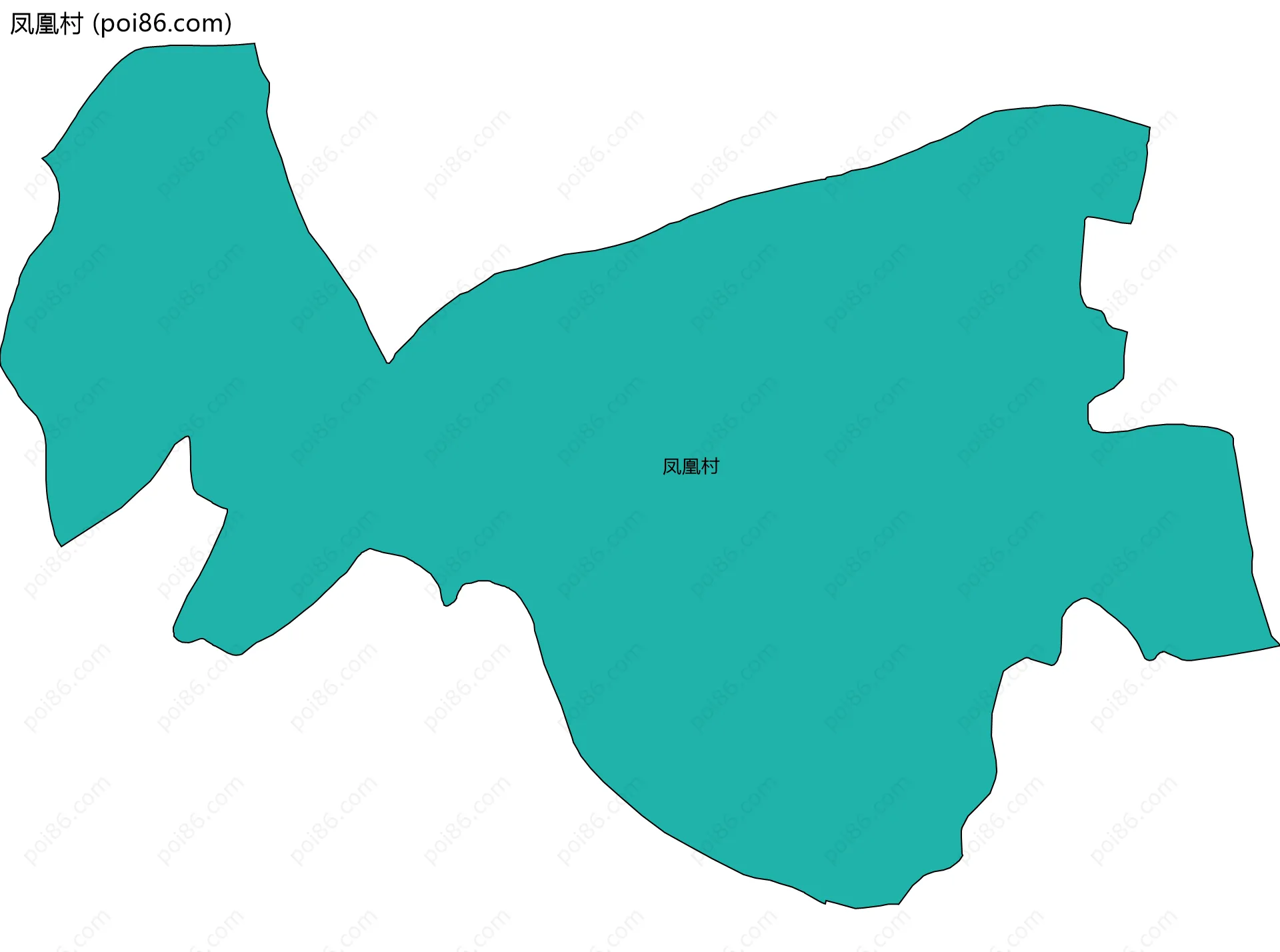 凤凰村边界地图