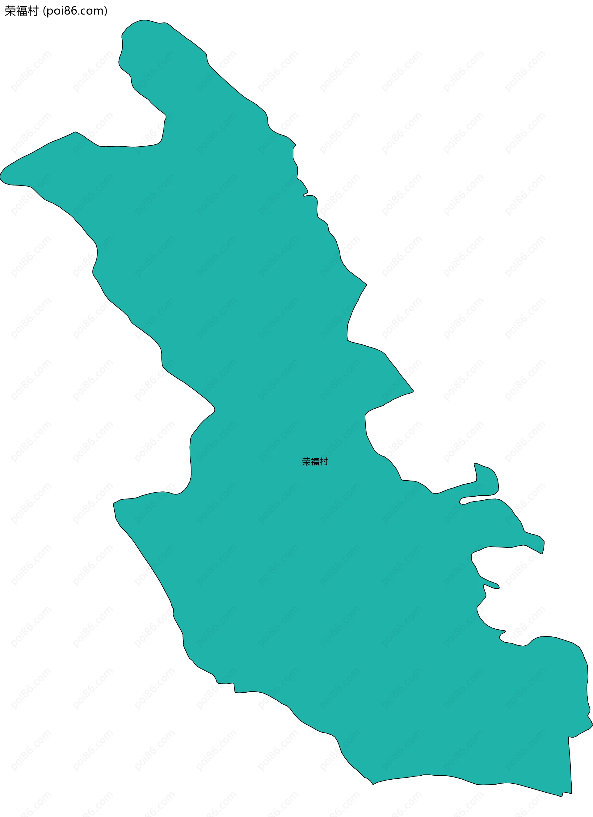 荣福村边界地图