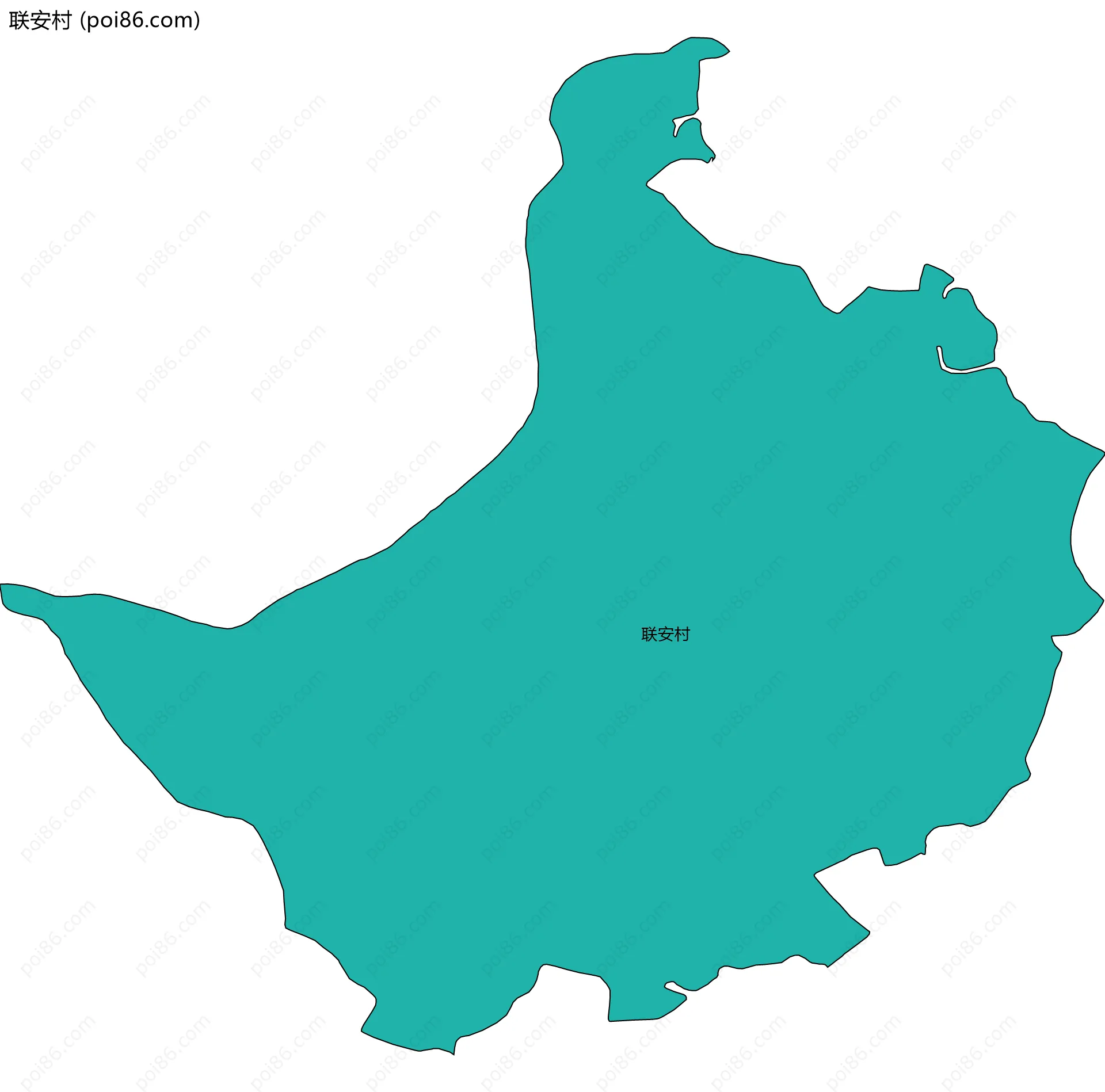 联安村边界地图