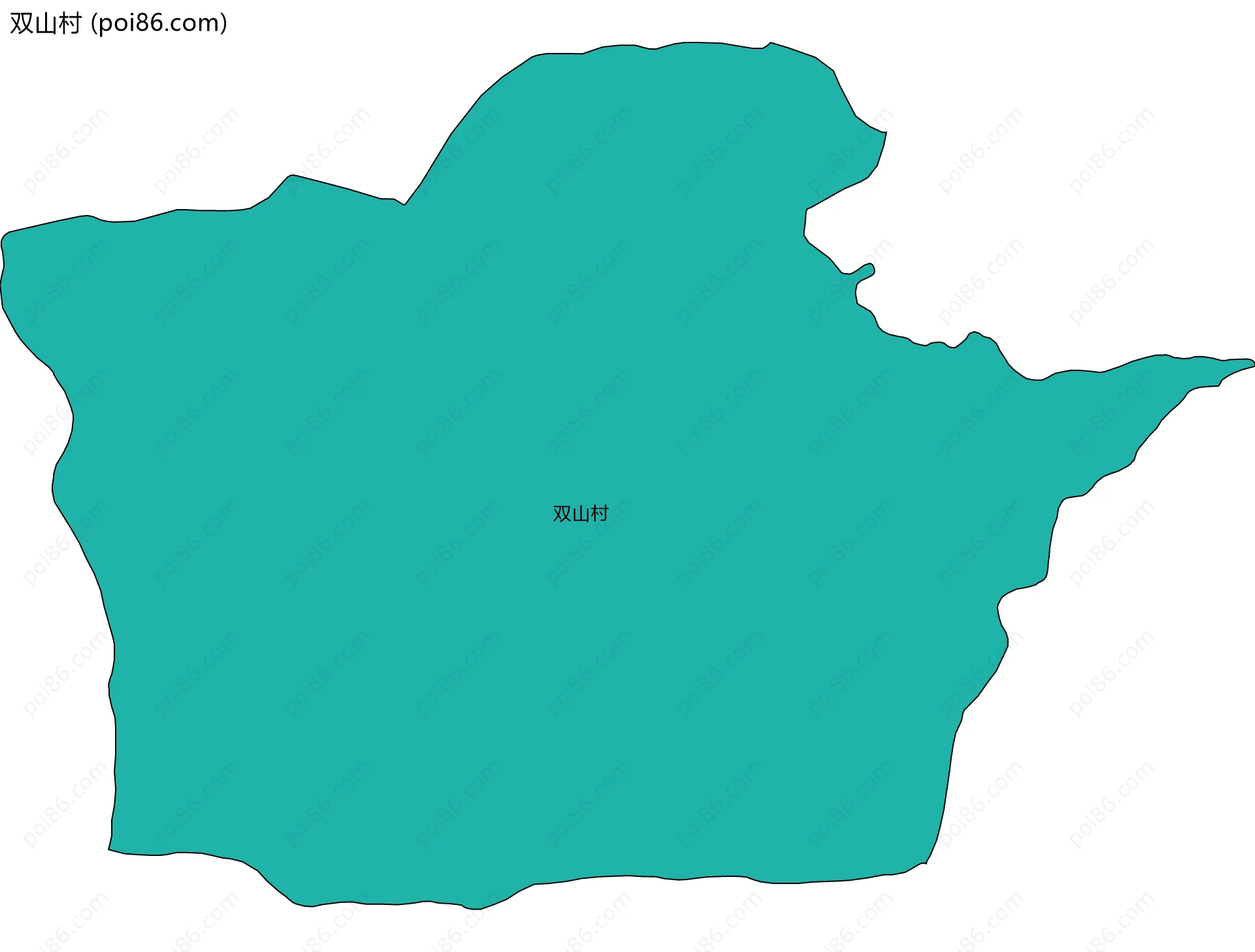 双山村边界地图