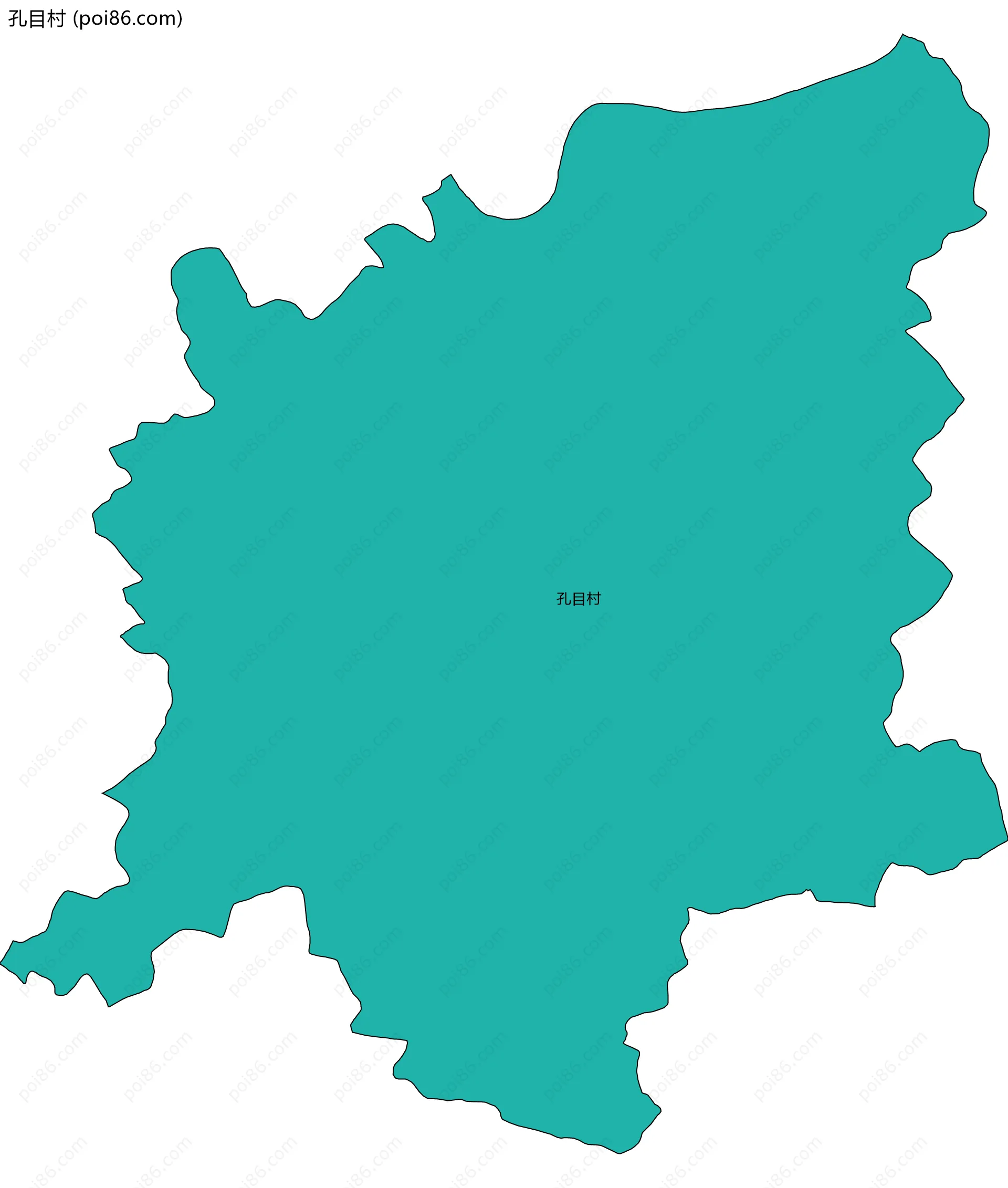 孔目村边界地图