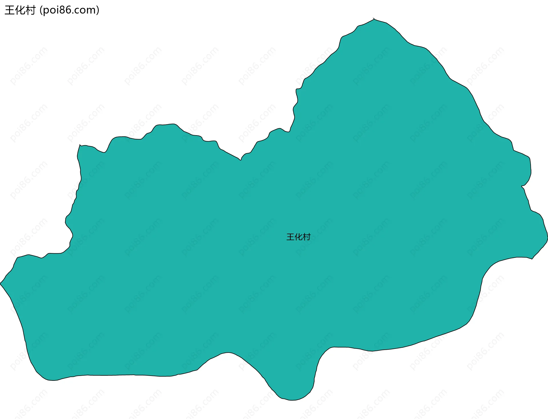 王化村边界地图
