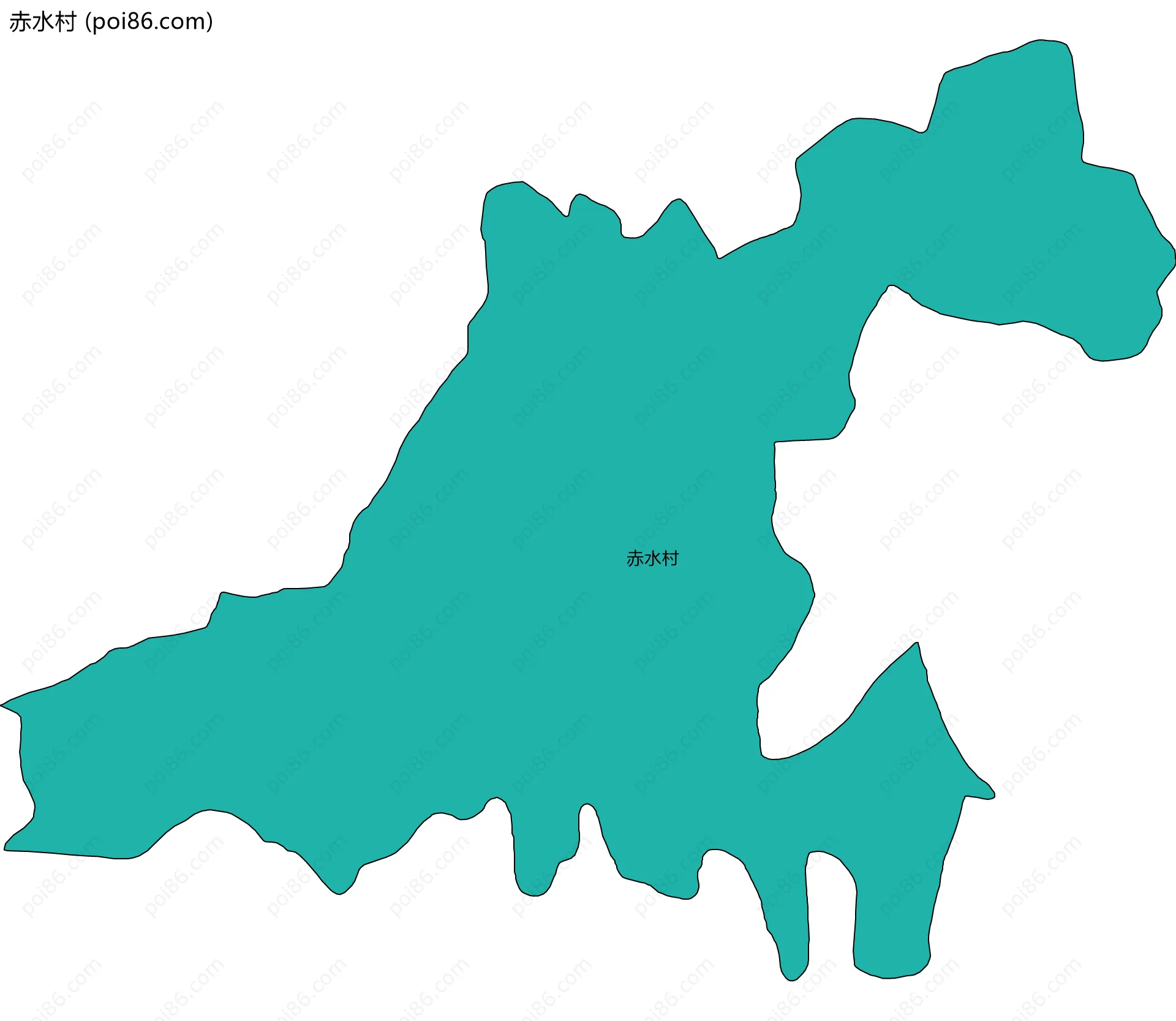 赤水村边界地图