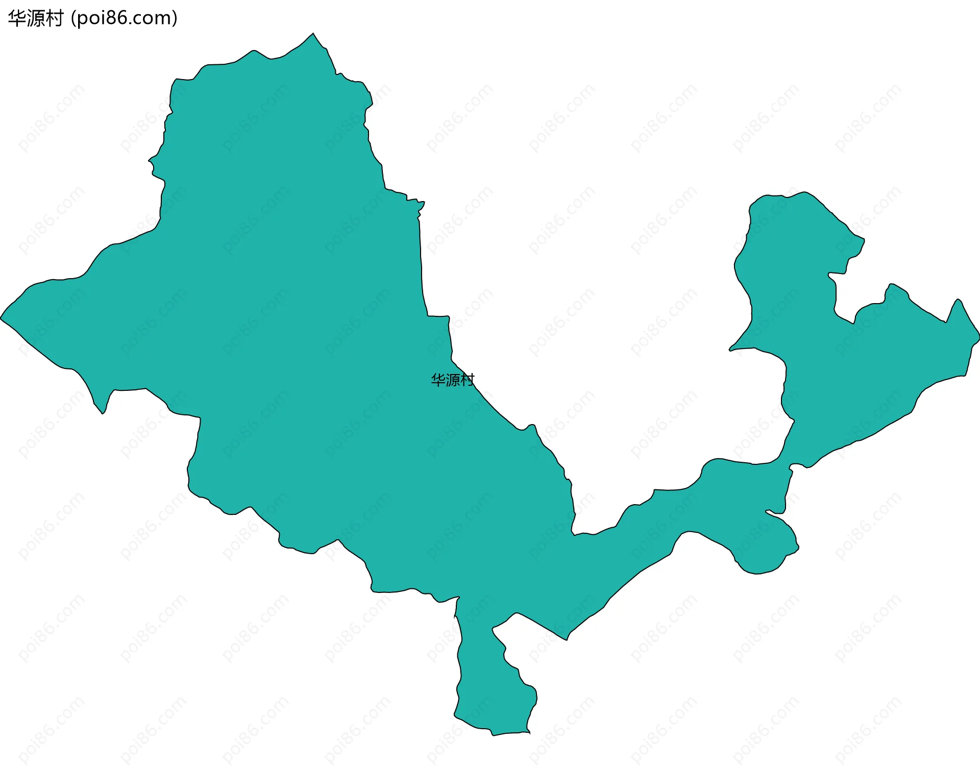 华源村边界地图