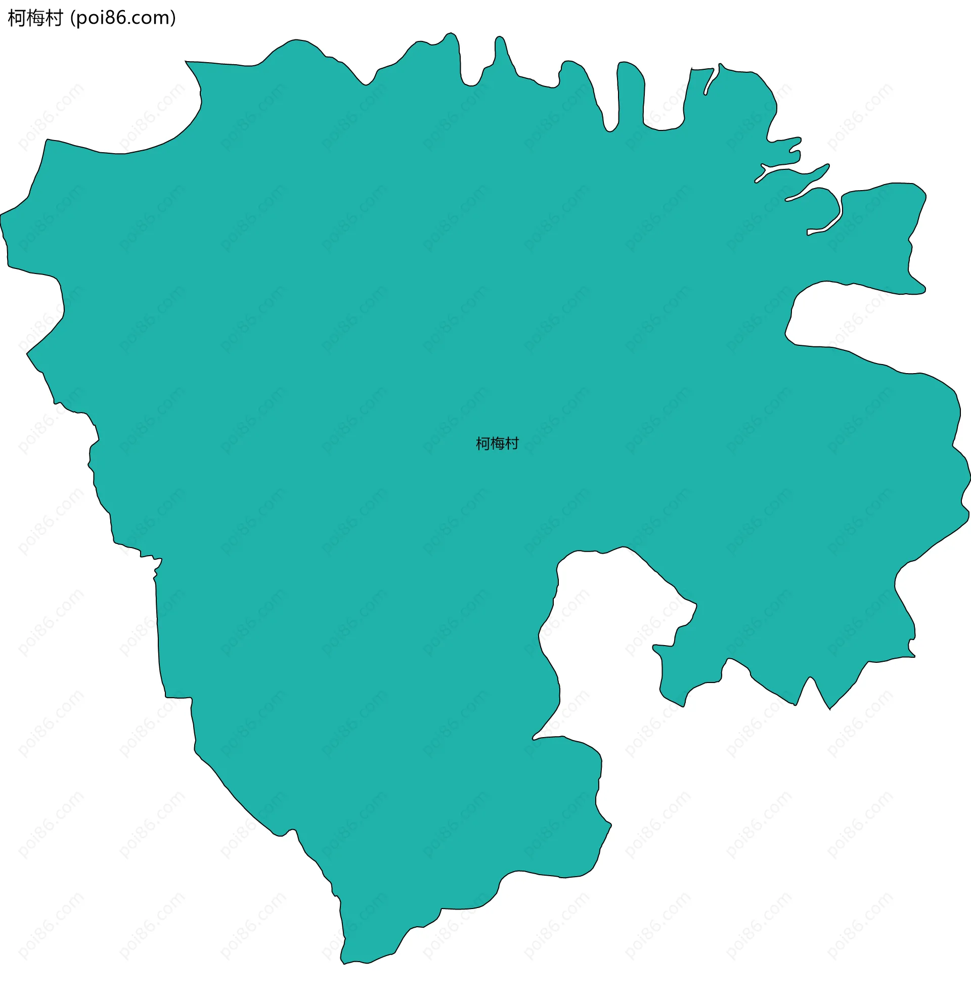 柯梅村边界地图