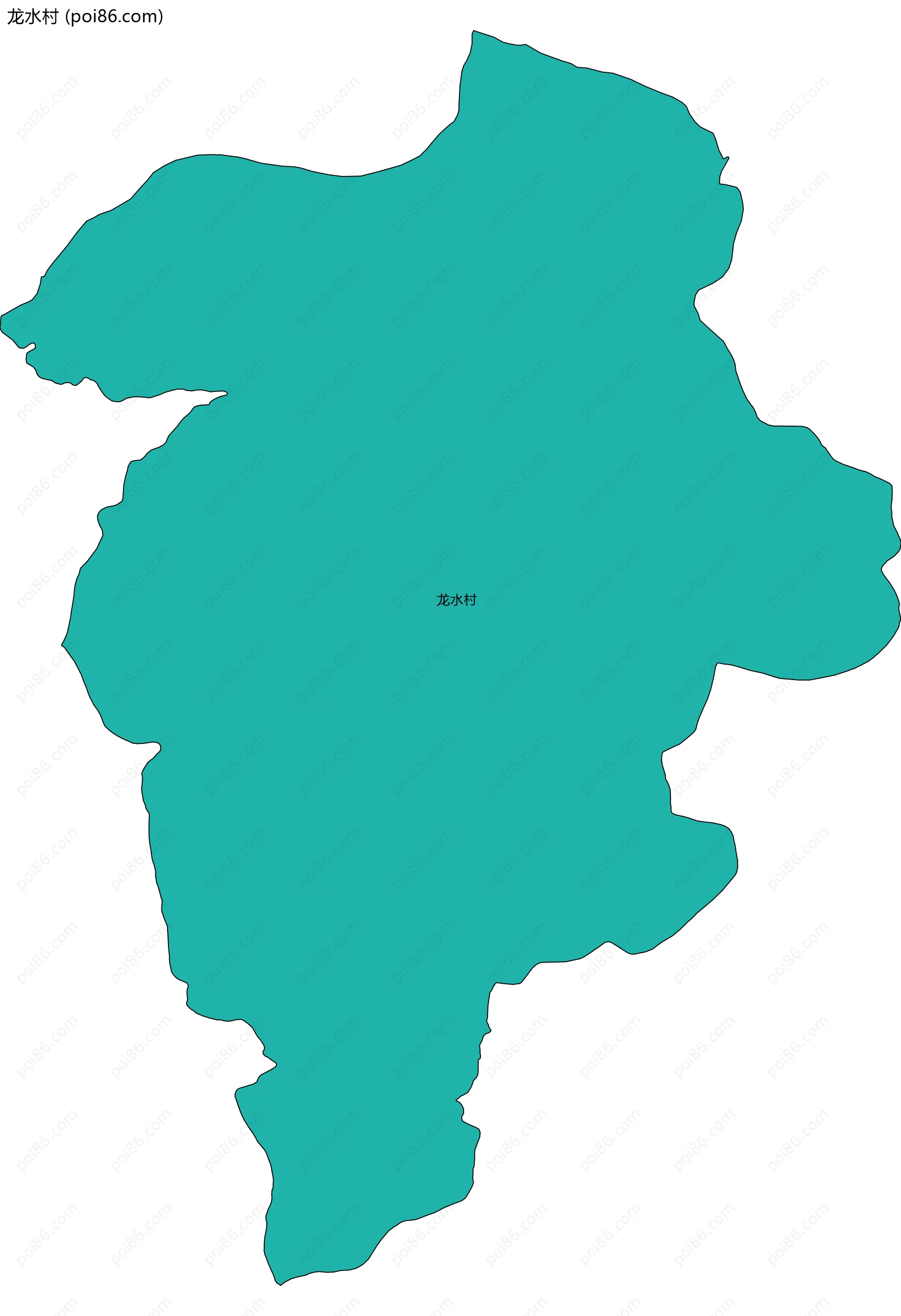 龙水村边界地图