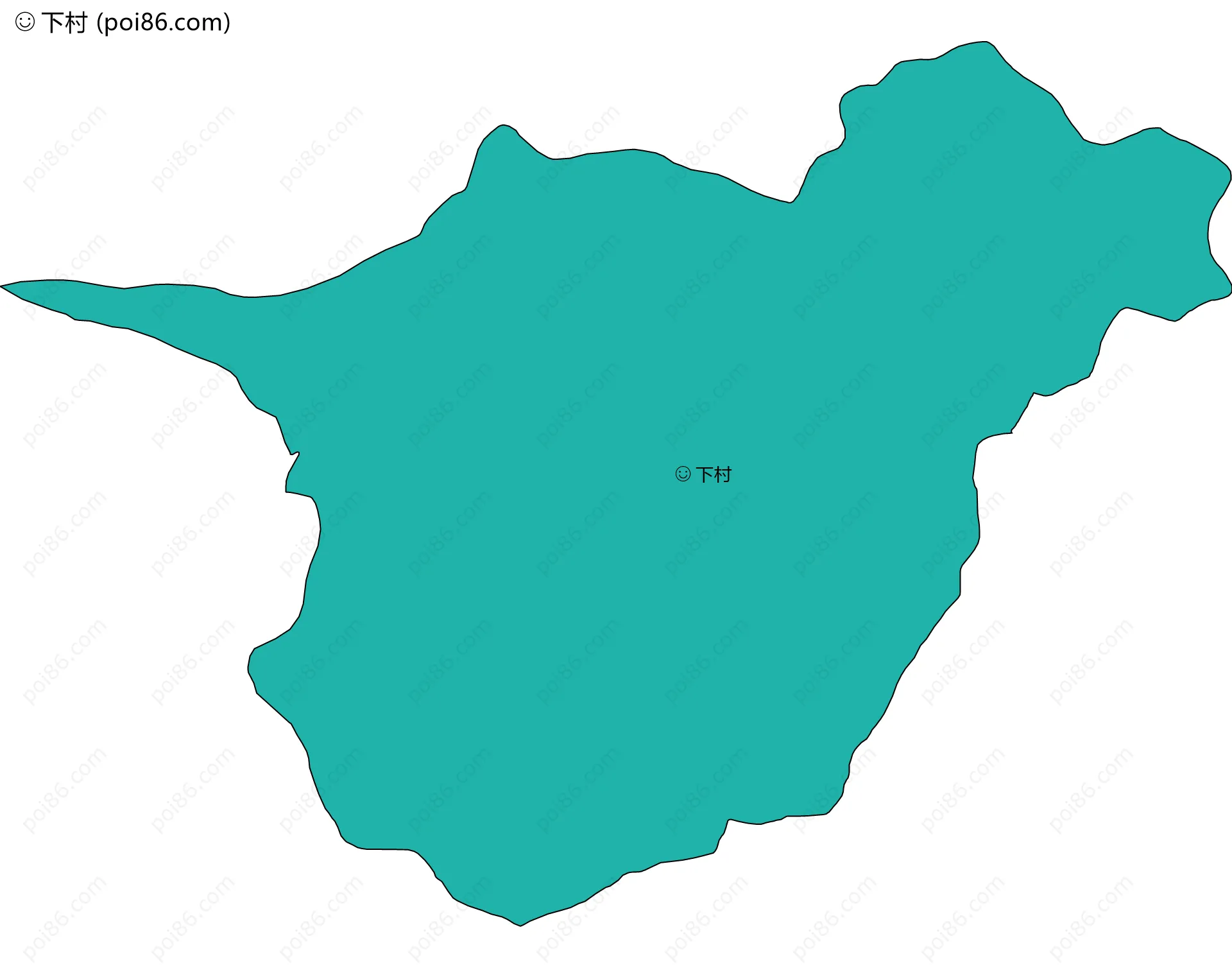 下村边界地图