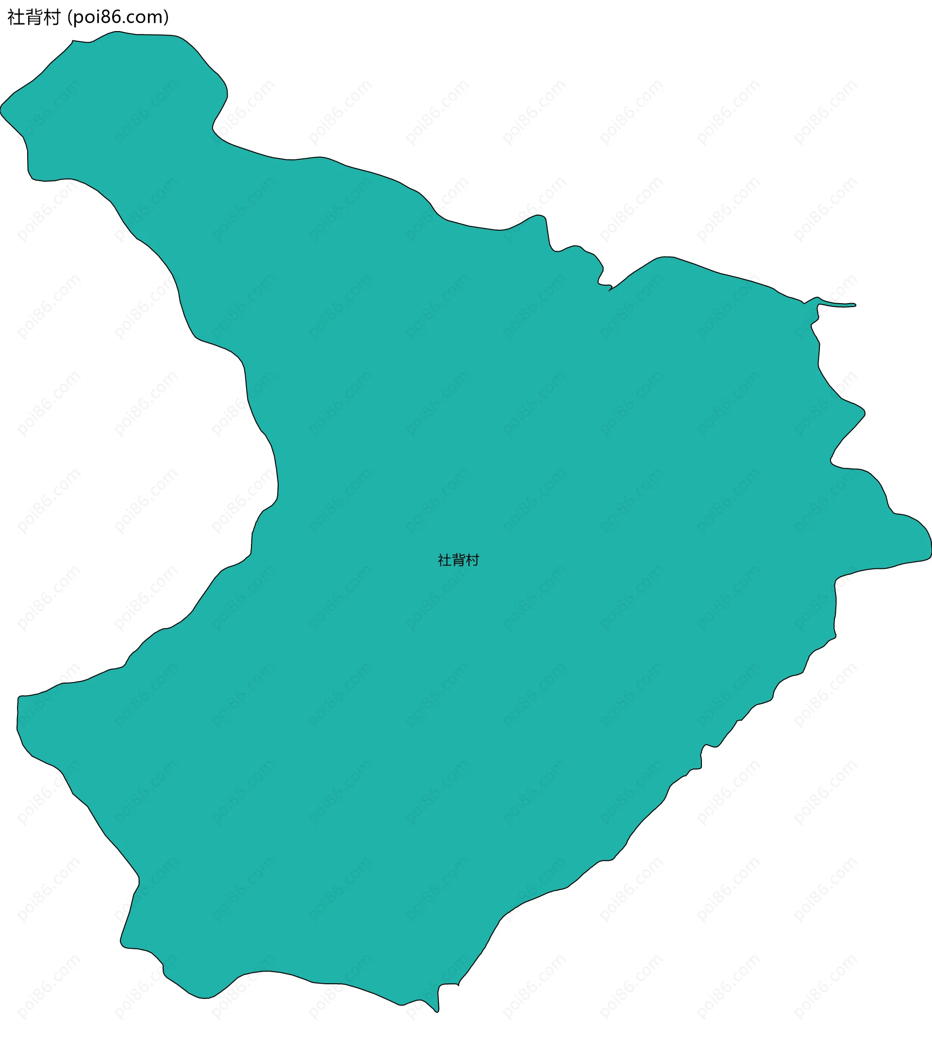 社背村边界地图