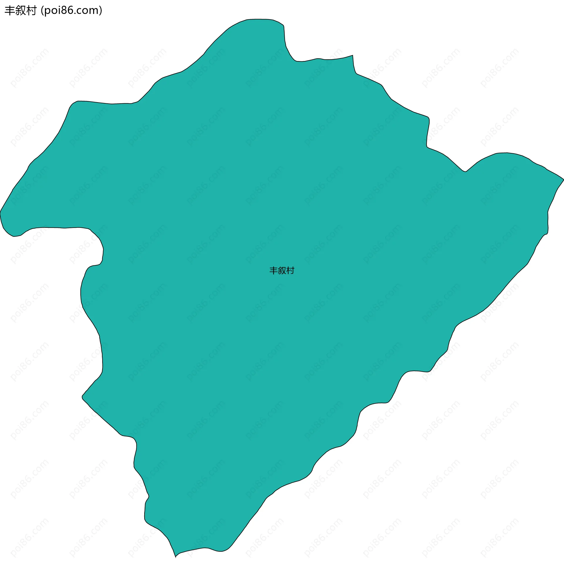 丰叙村边界地图