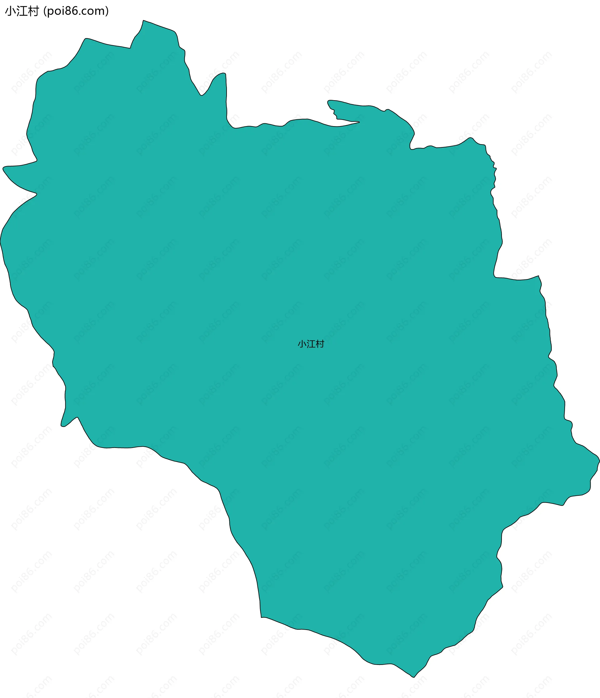 小江村边界地图