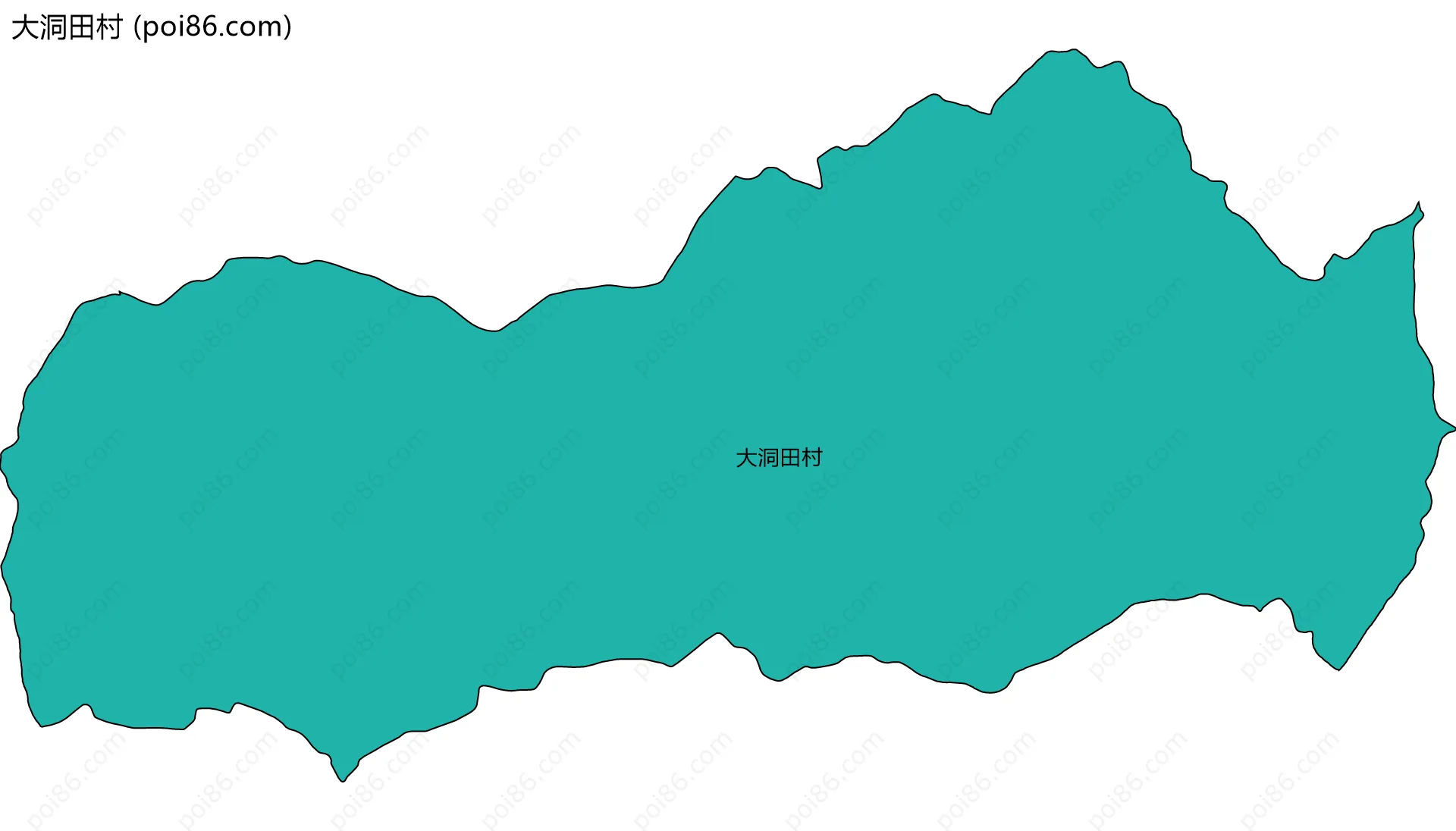 大洞田村边界地图