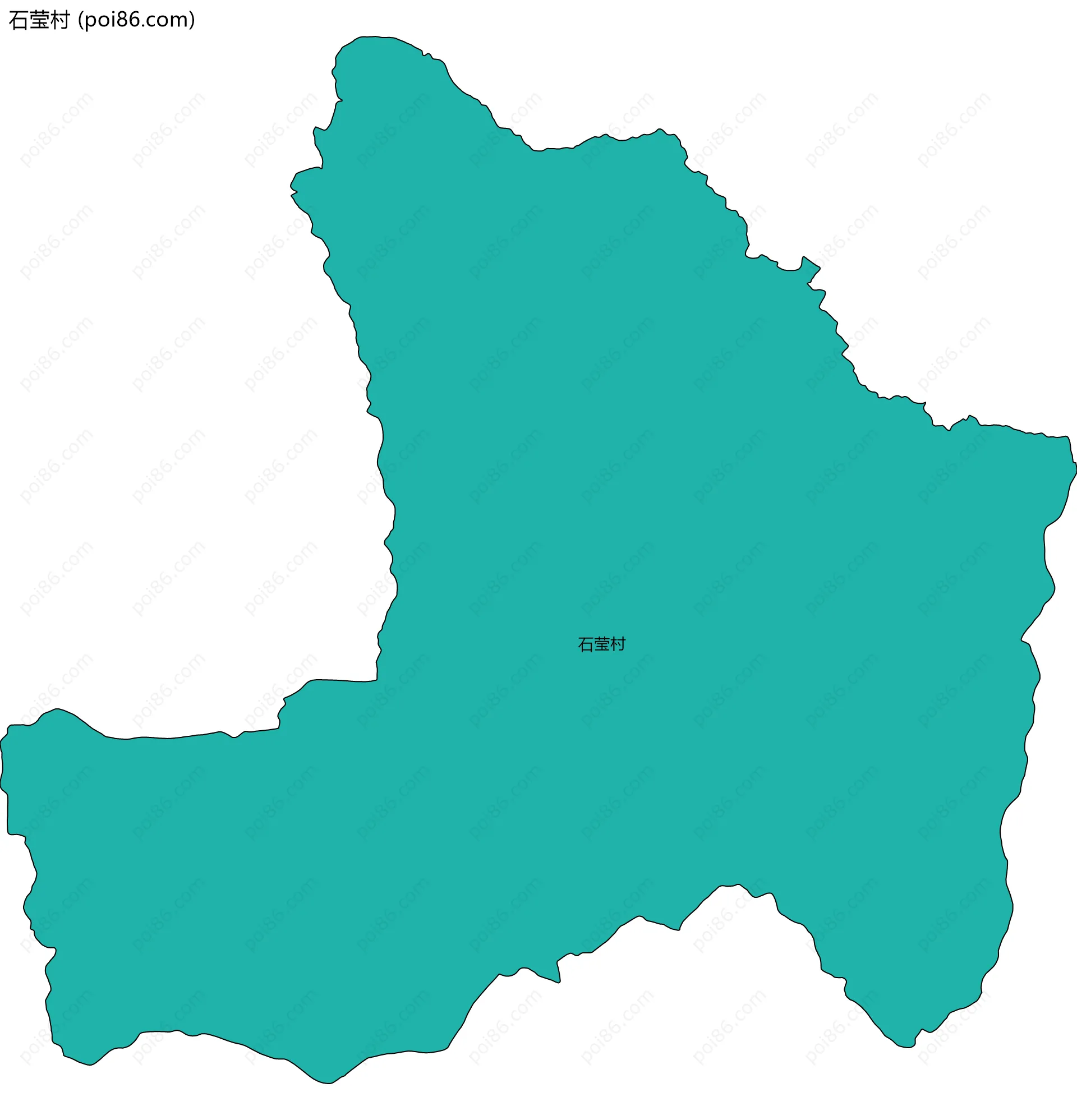 石莹村边界地图