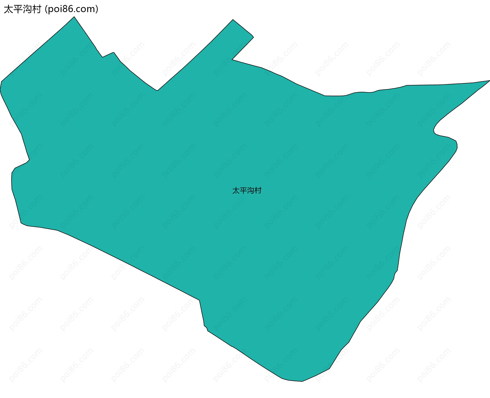 太平沟村边界地图