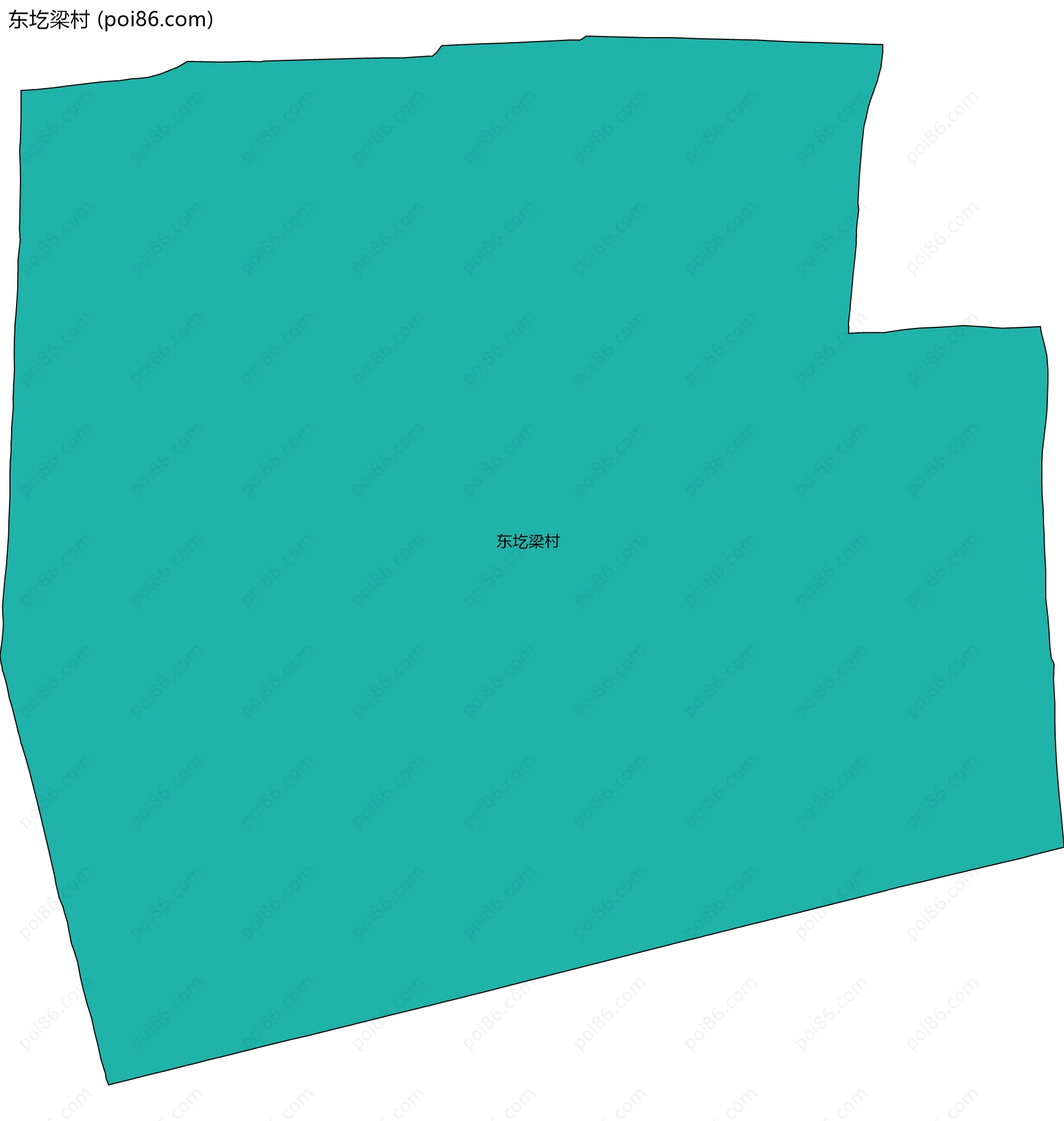 东圪梁村边界地图