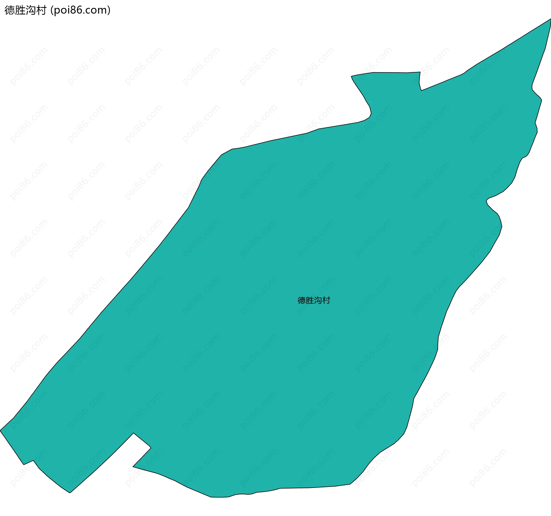 德胜沟村边界地图