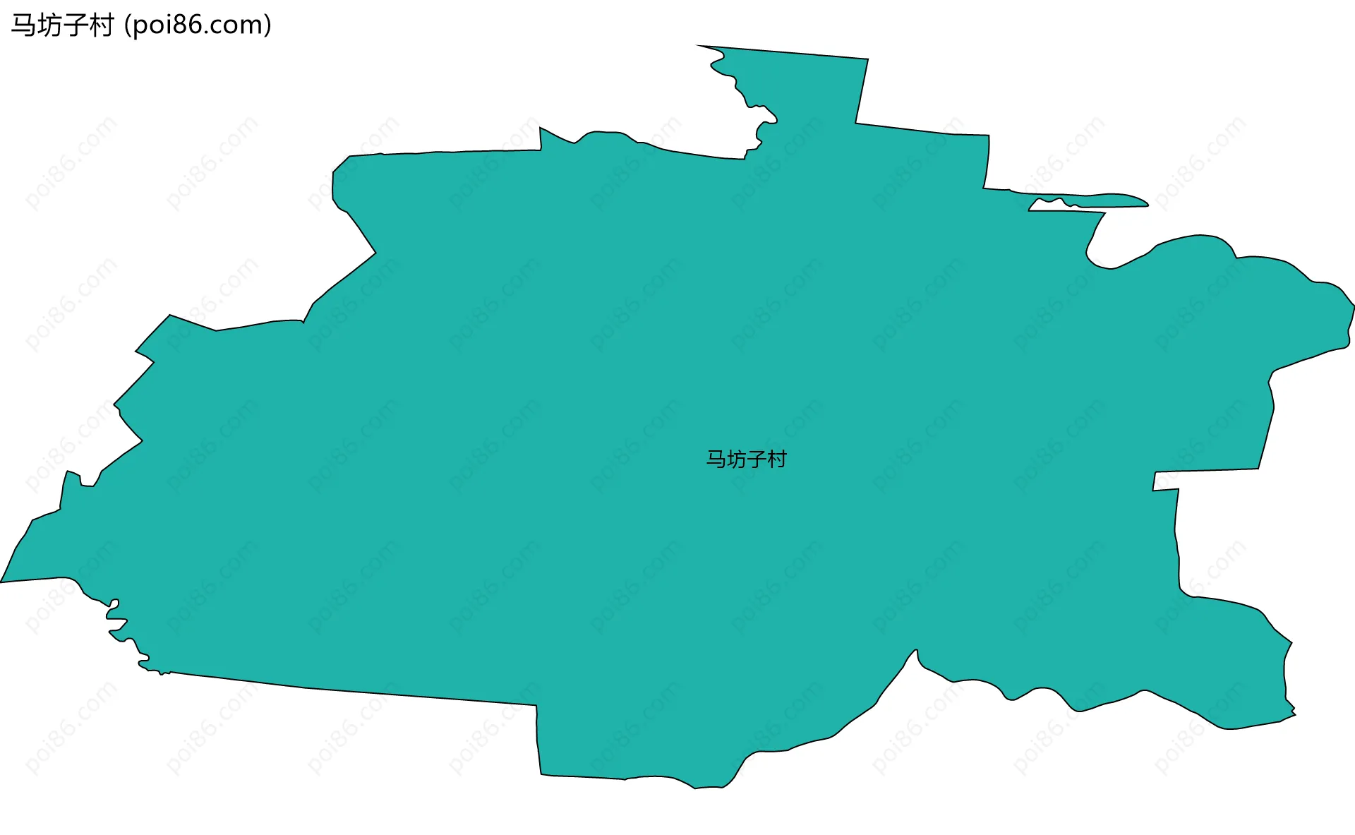 马坊子村边界地图