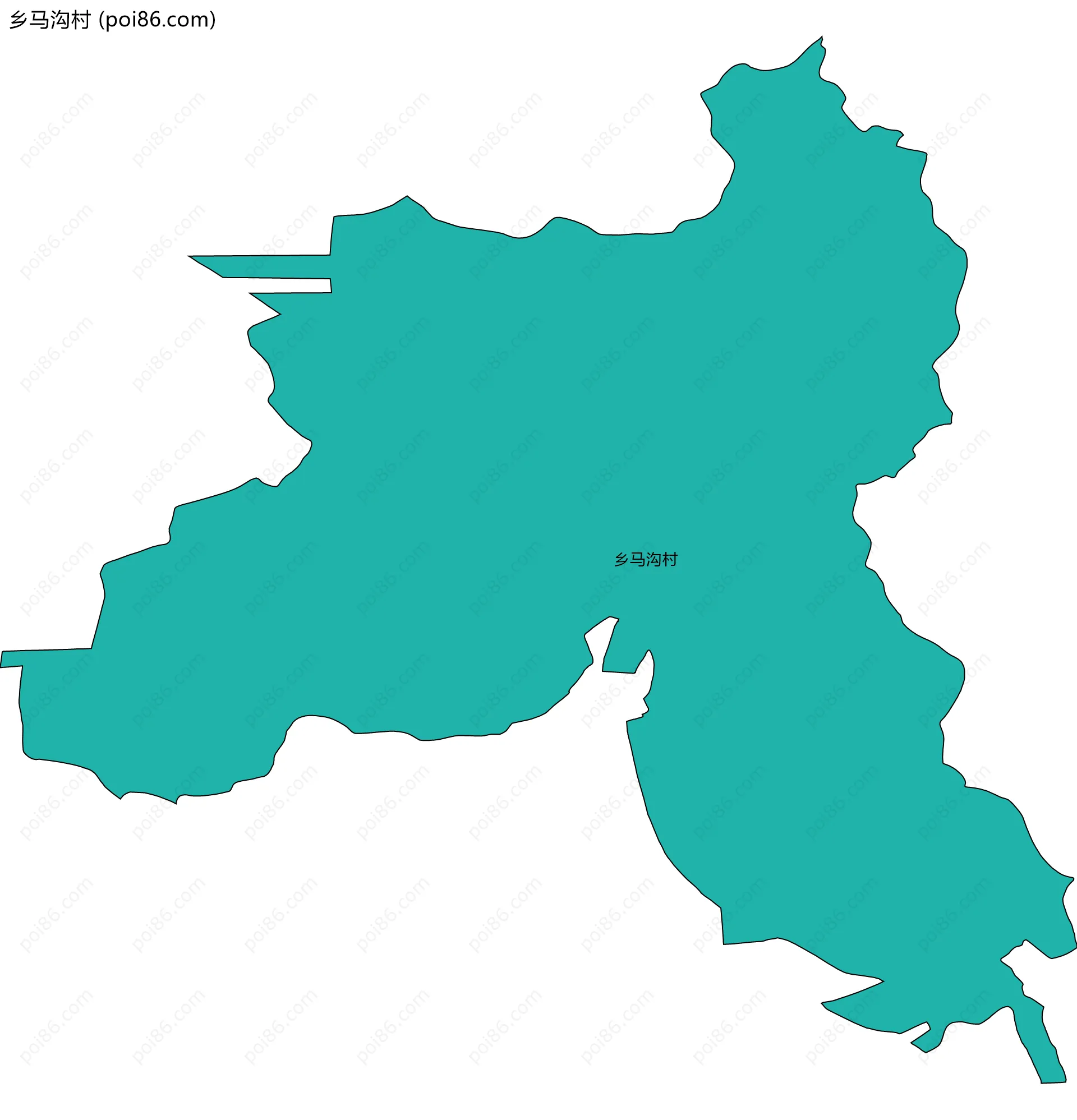乡马沟村边界地图