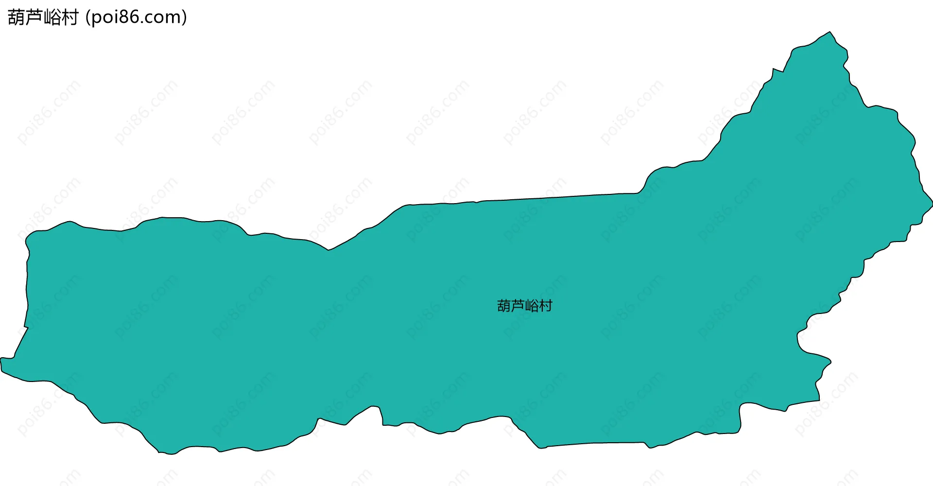 葫芦峪村边界地图