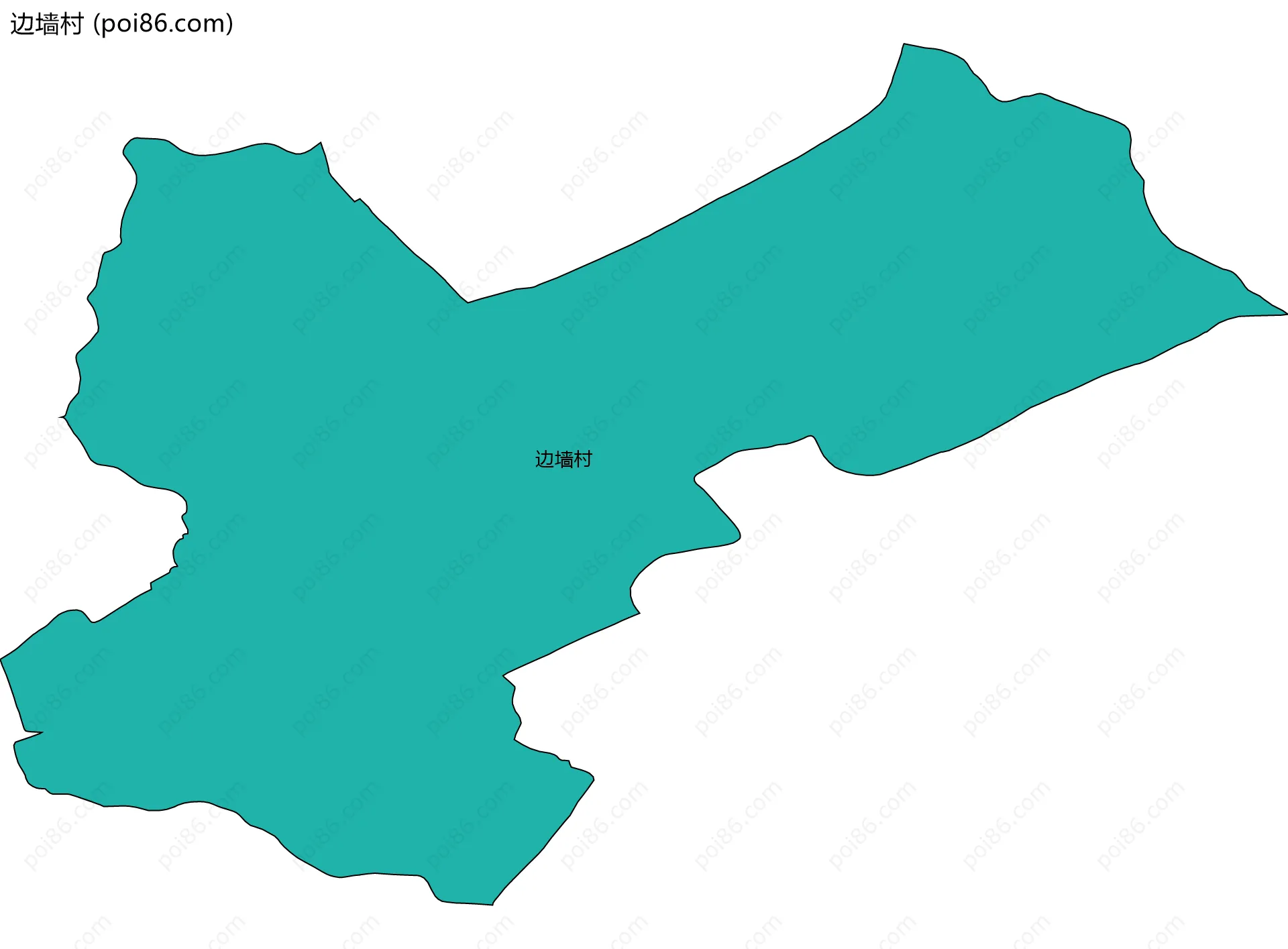 边墙村边界地图