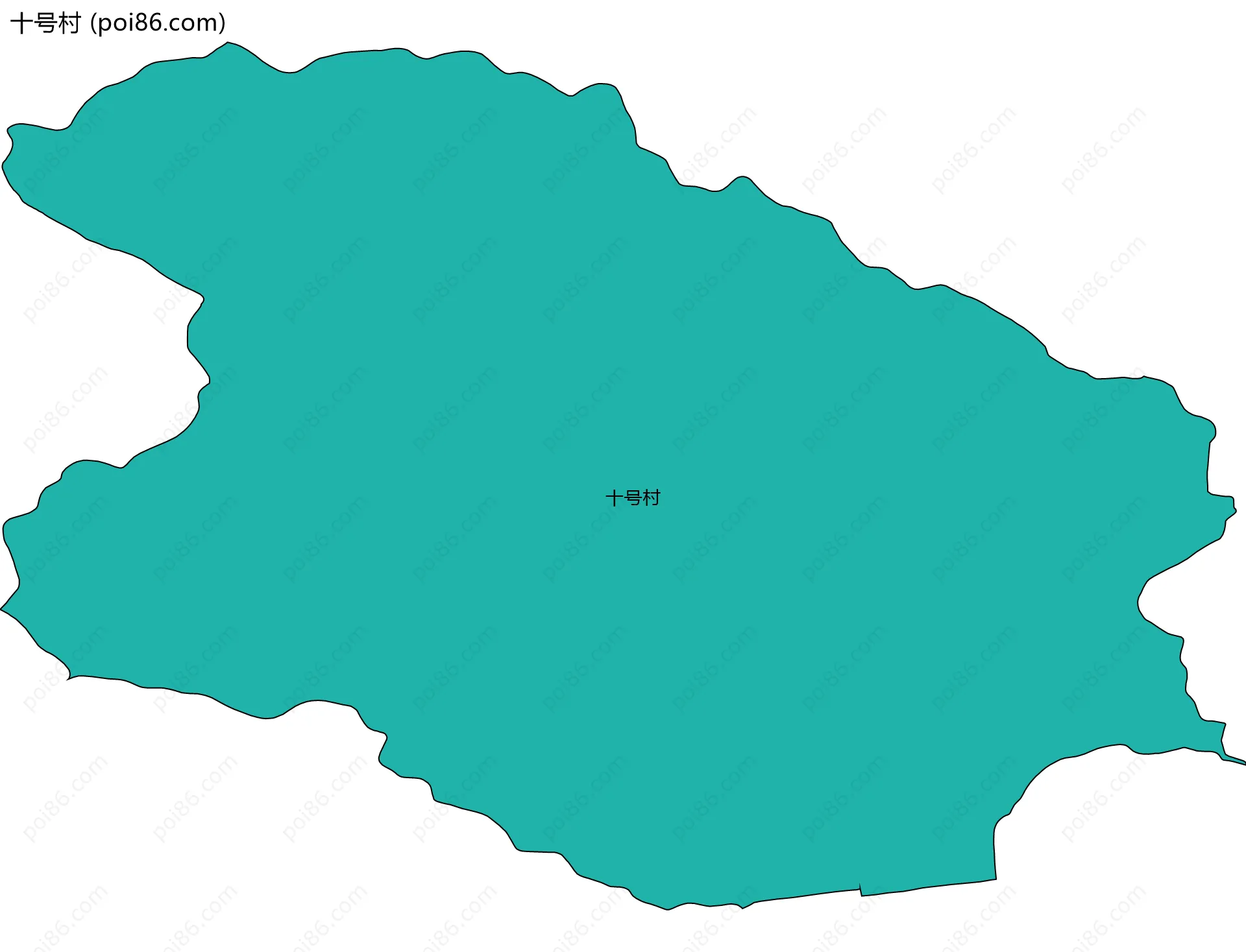 十号村边界地图