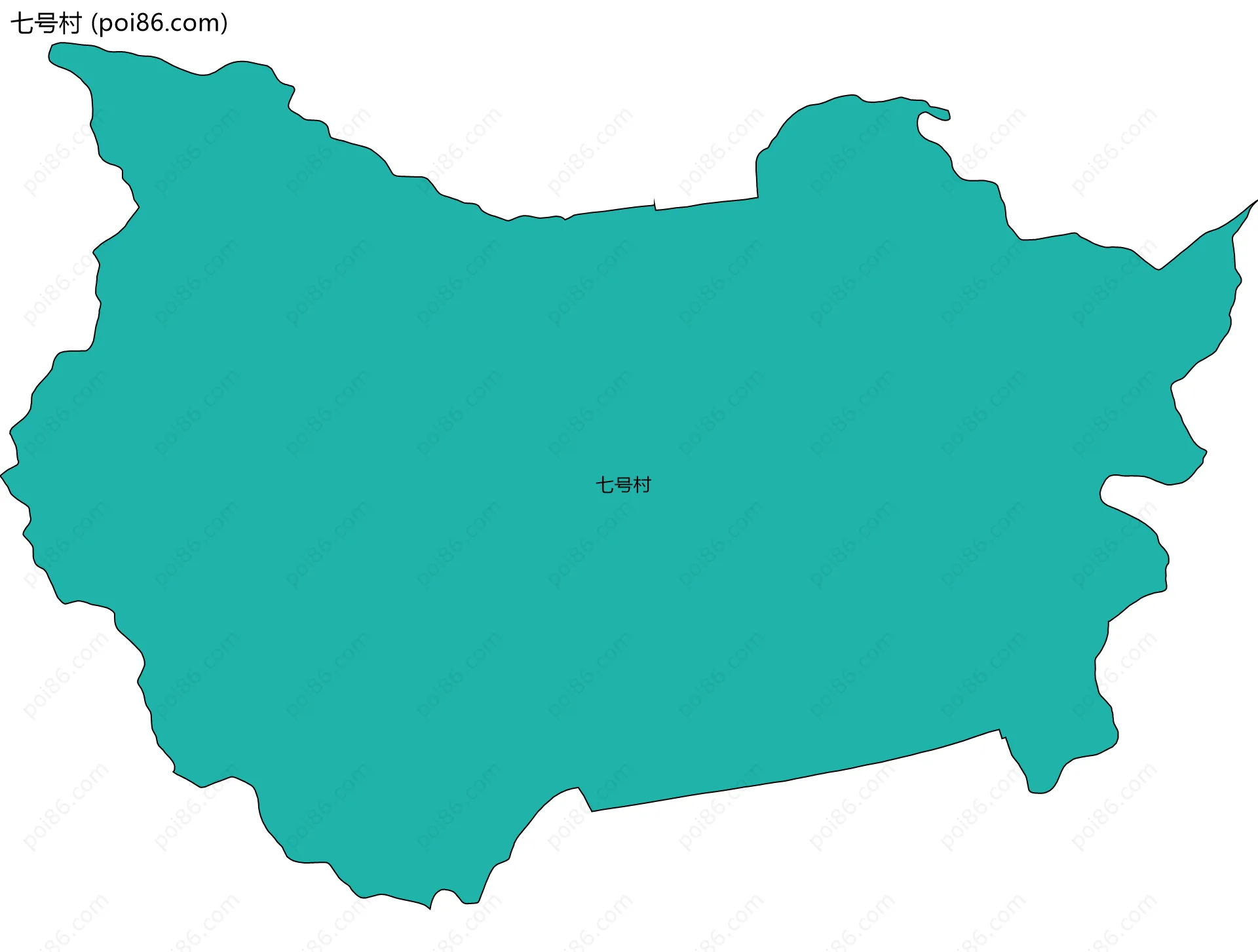七号村边界地图