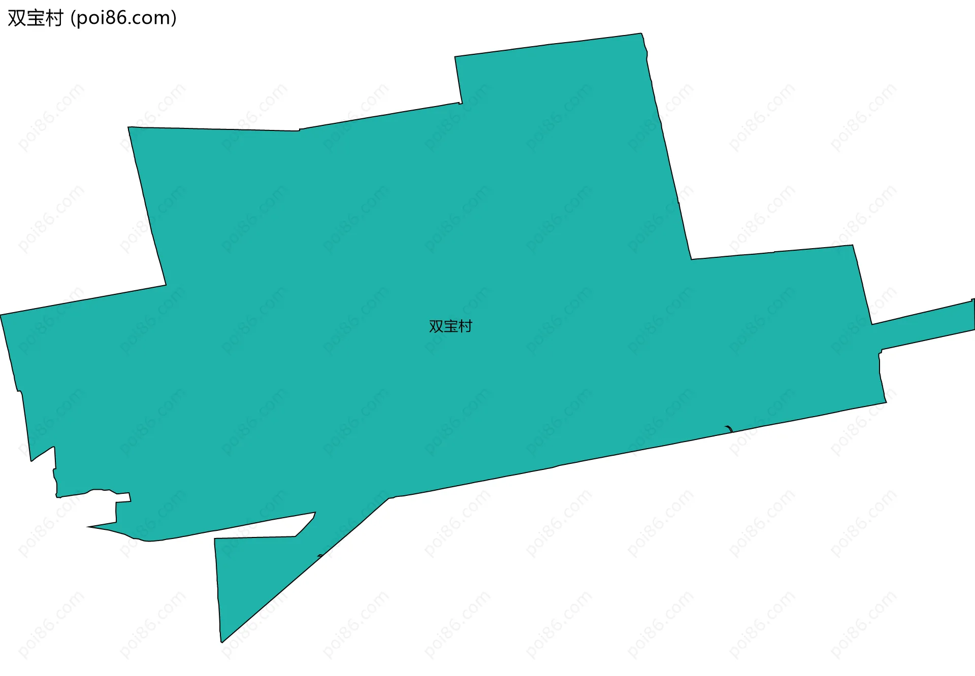 双宝村边界地图