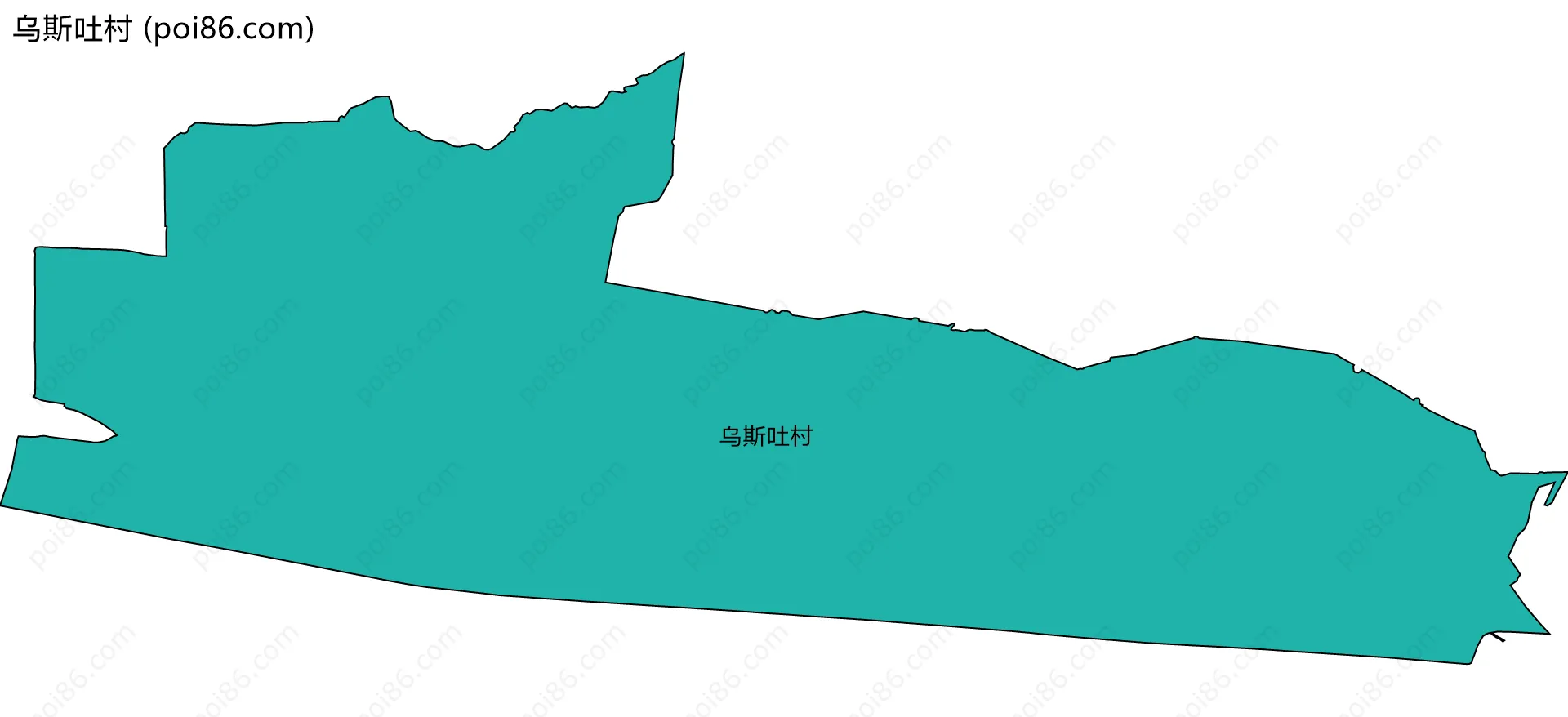 乌斯吐村边界地图