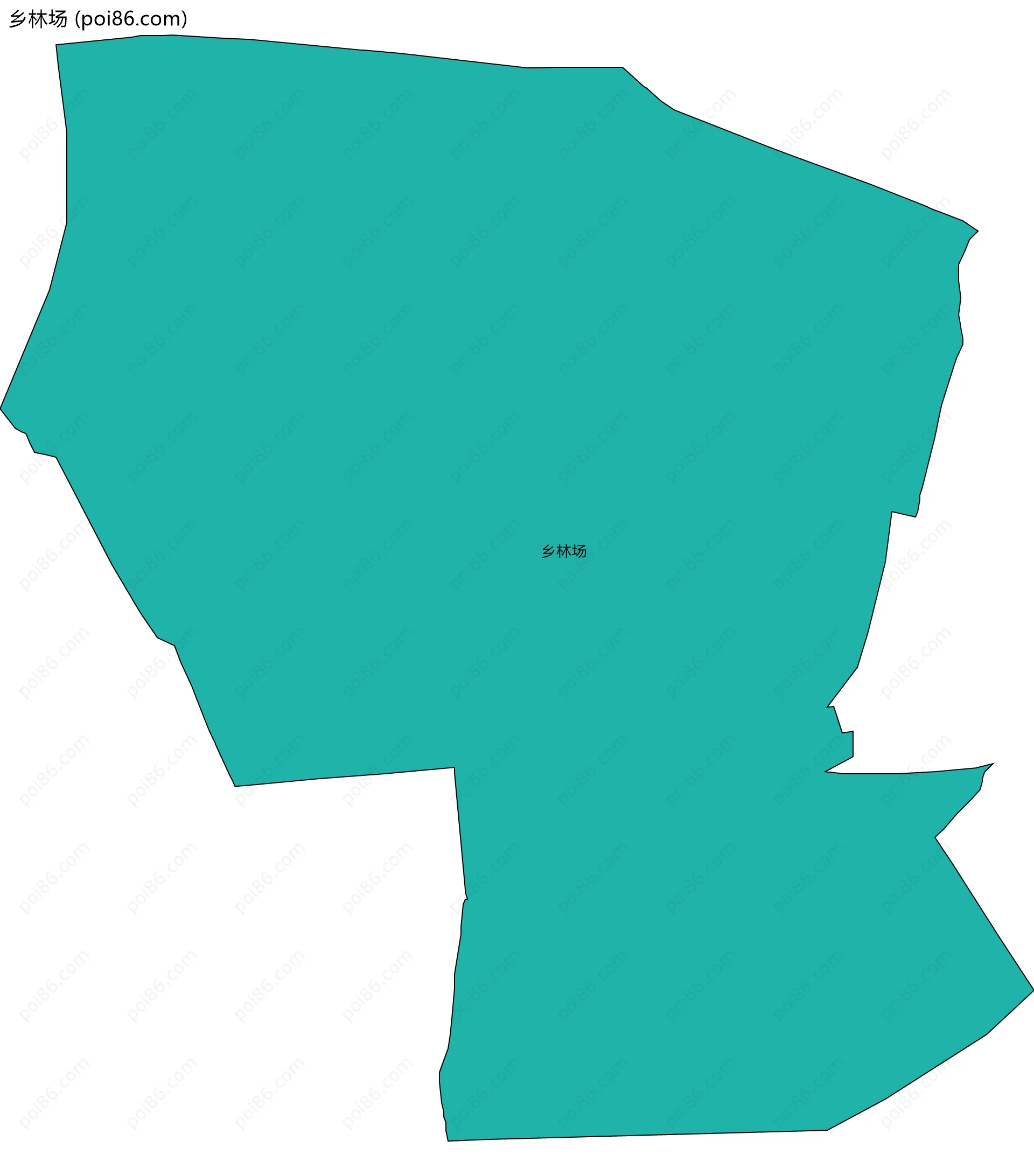 乡林场边界地图