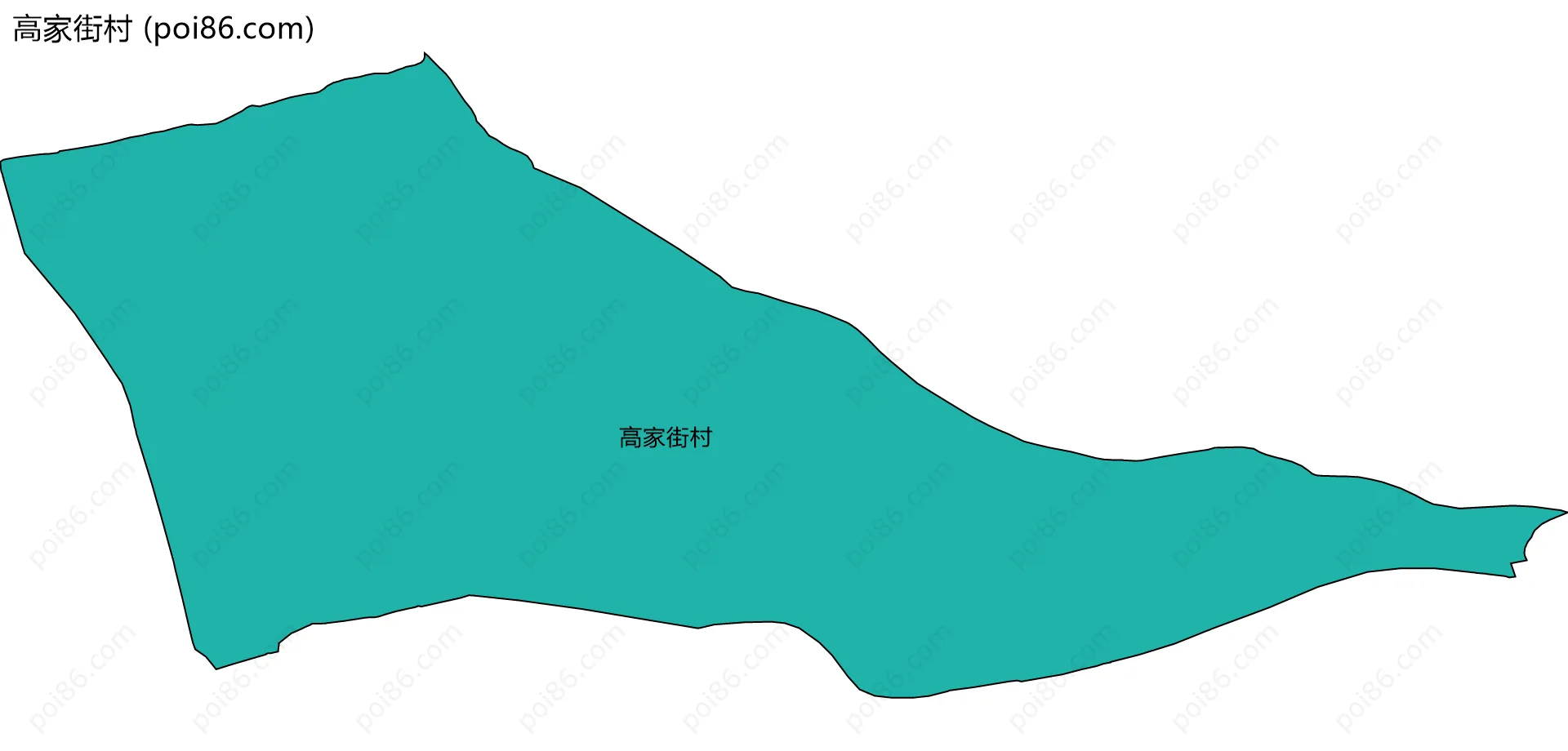 高家街村边界地图